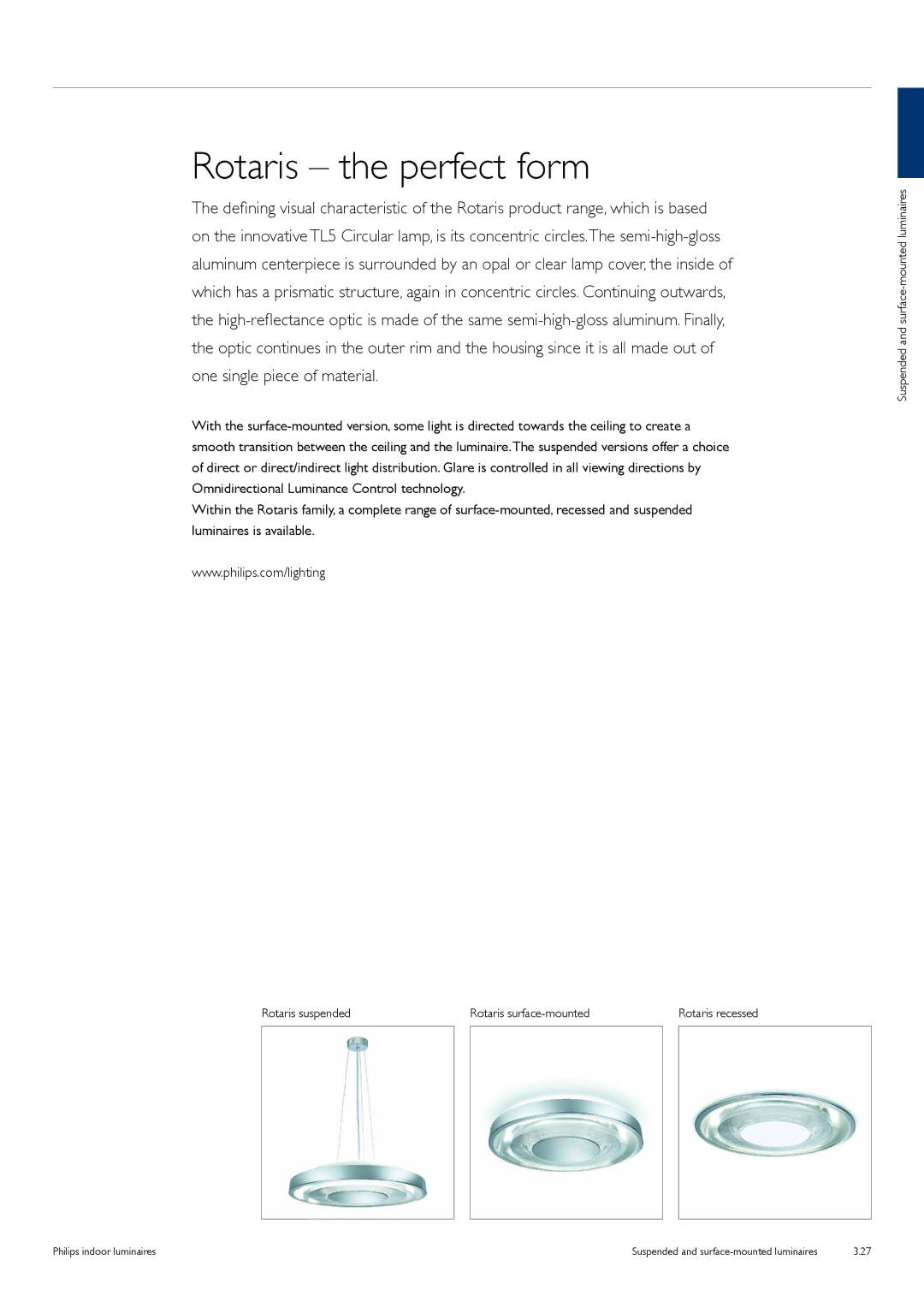 Philips TCS125 manual Rotaris the perfect form 