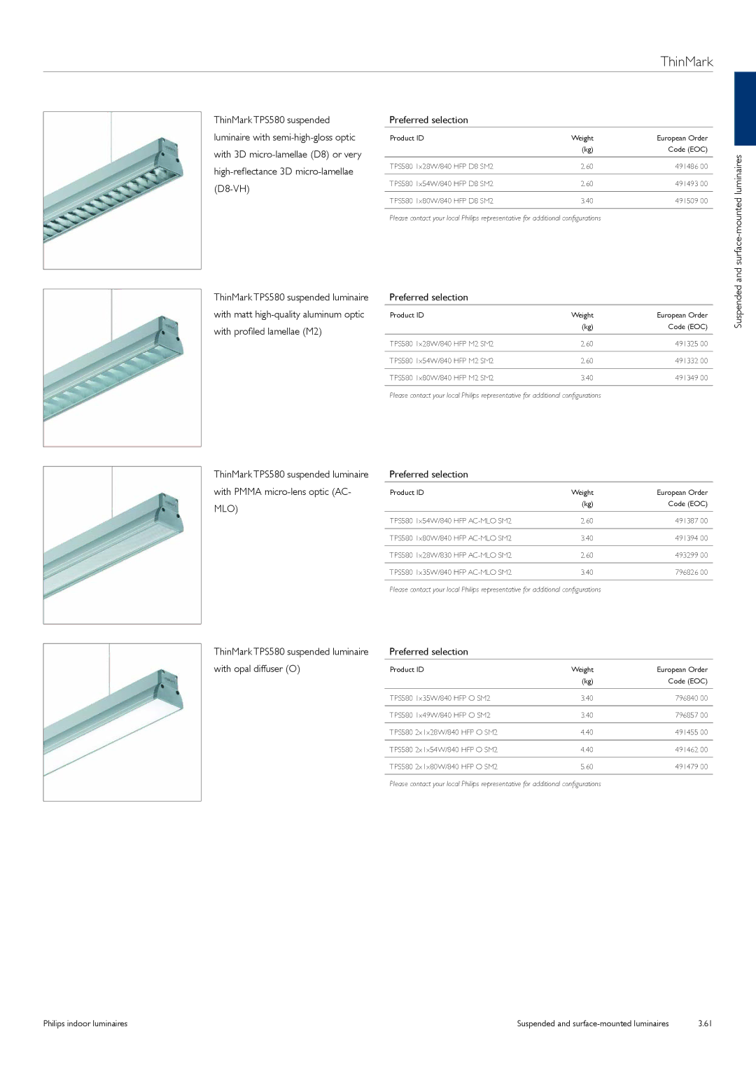 Philips TCS125 manual Preferred selection With opal diffuser O 