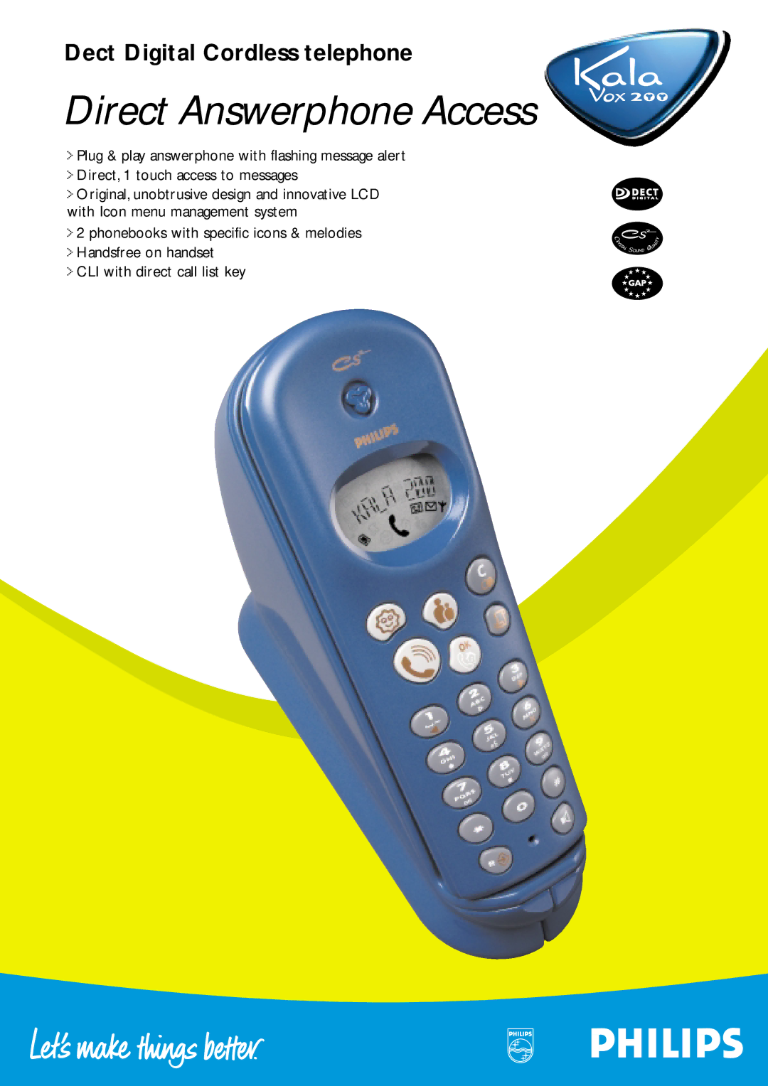 Philips TD 6533 manual Direct Answerphone Access 