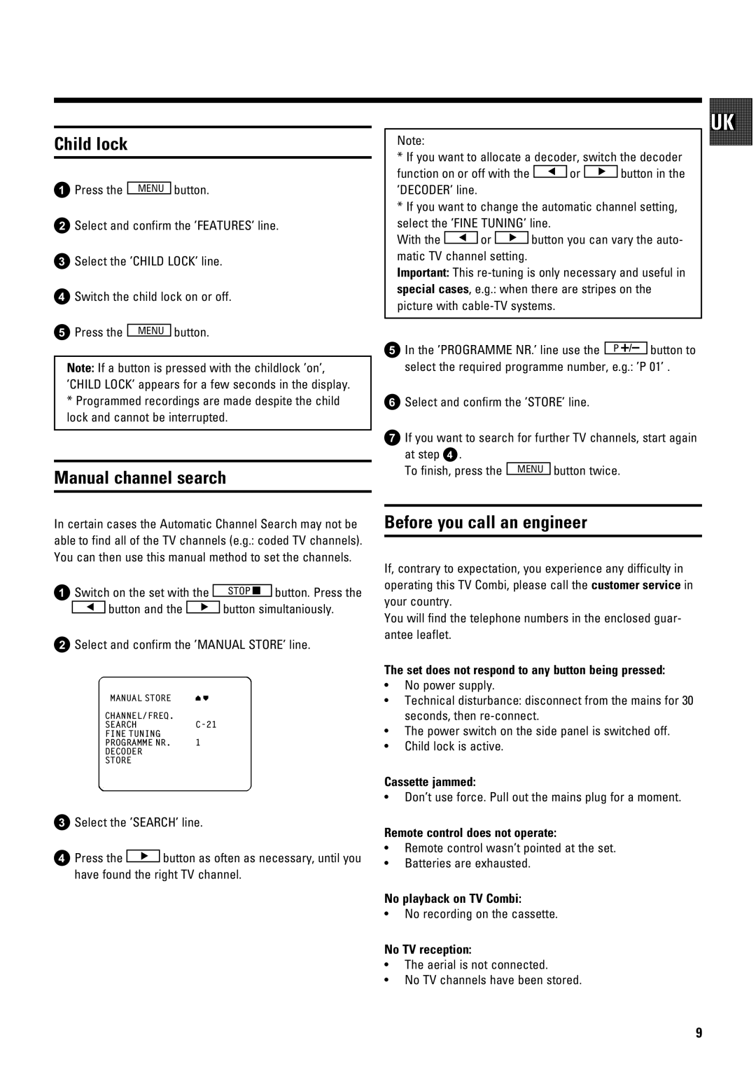 Philips The Remote Control operating instructions Ln S 