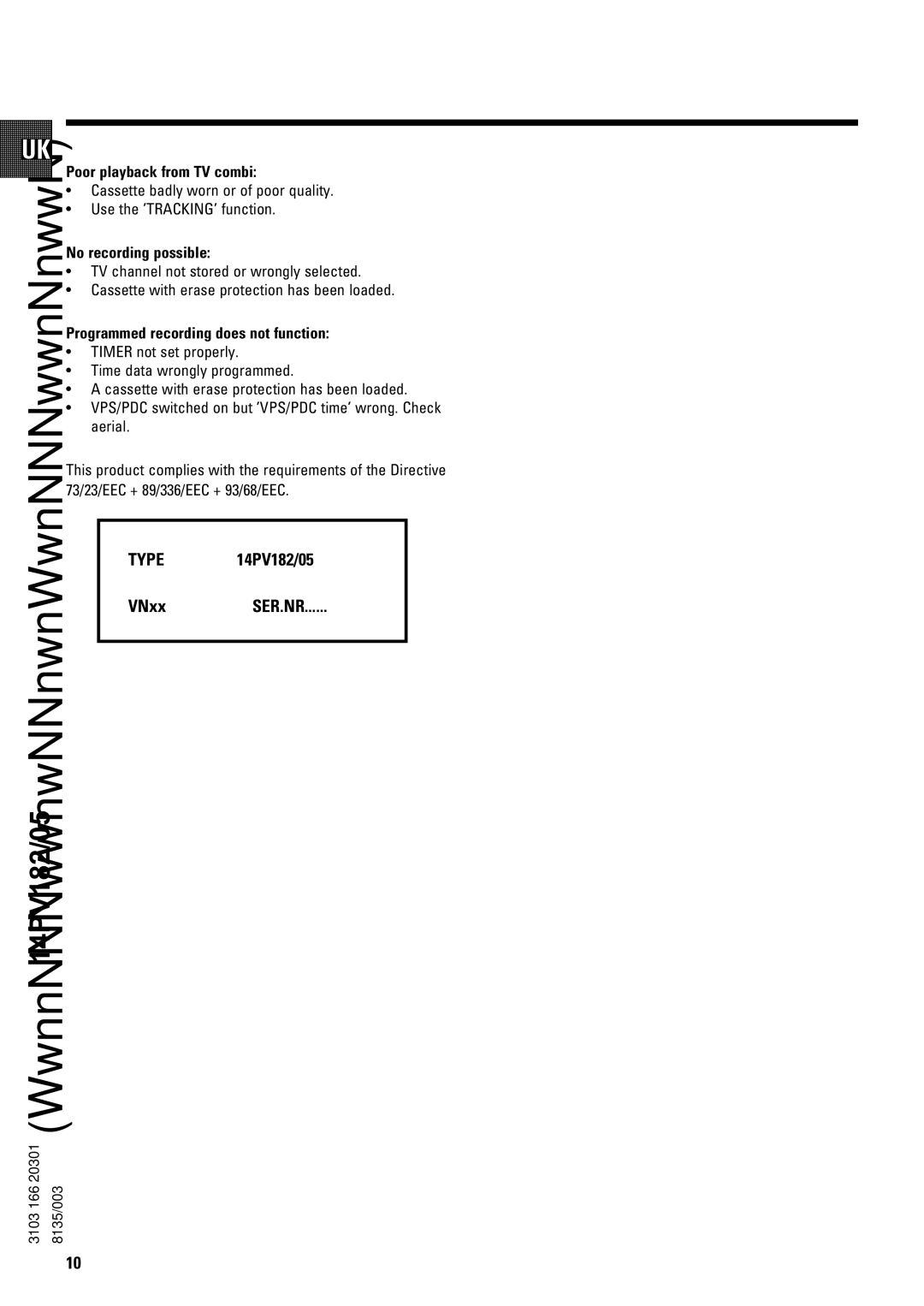 Philips The Remote Control operating instructions 14PV182/05 
