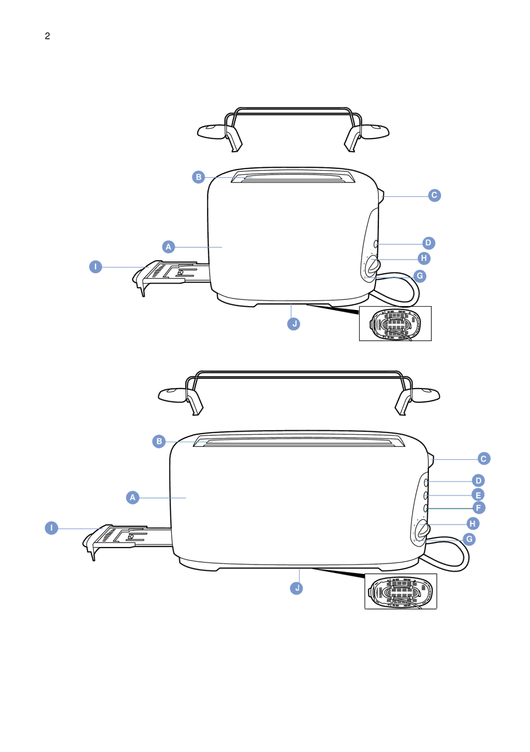 Philips Toaster HD2524 manual 