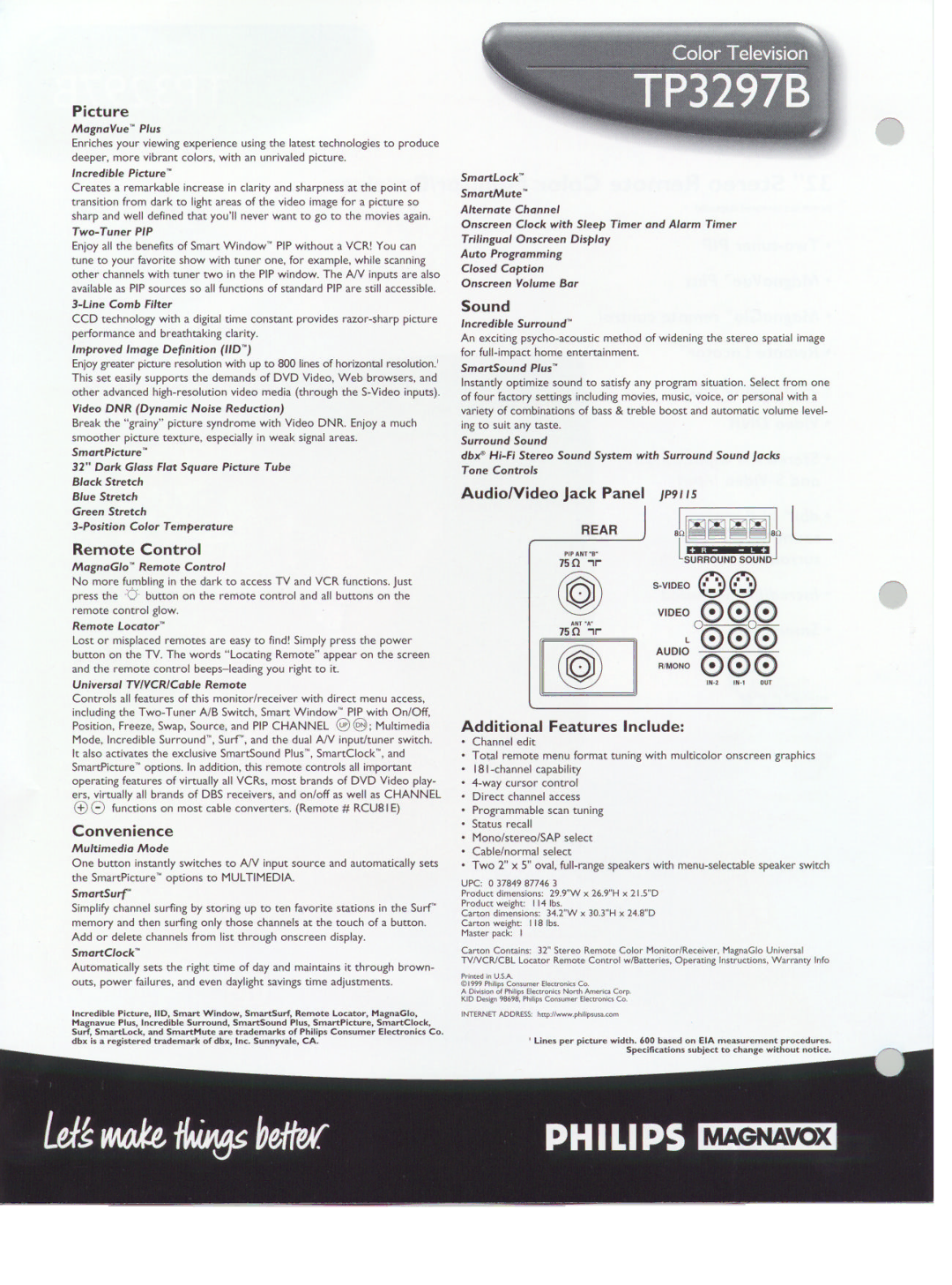 Philips TP 3297B manual 