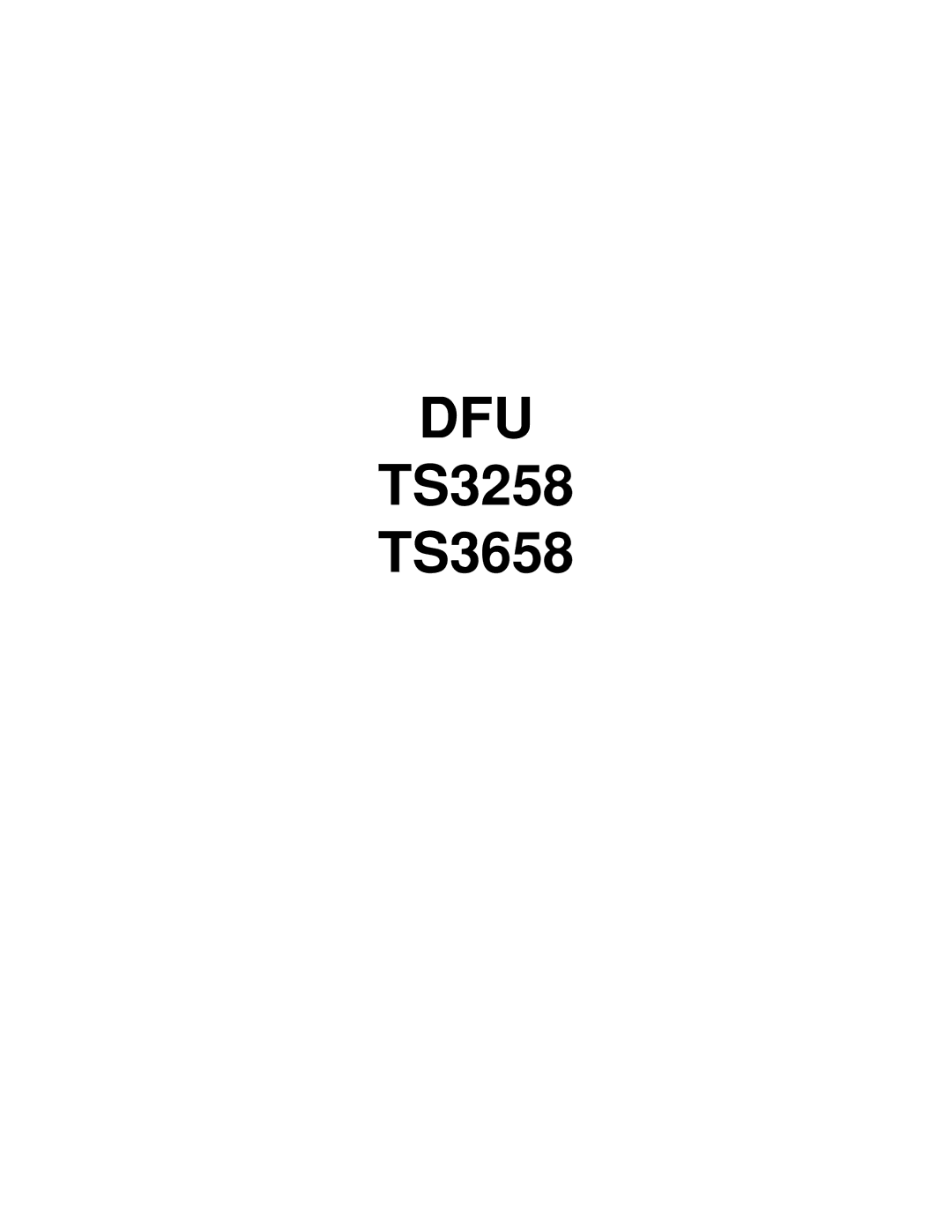 Philips TS3258, TS3658 manual Dfu 