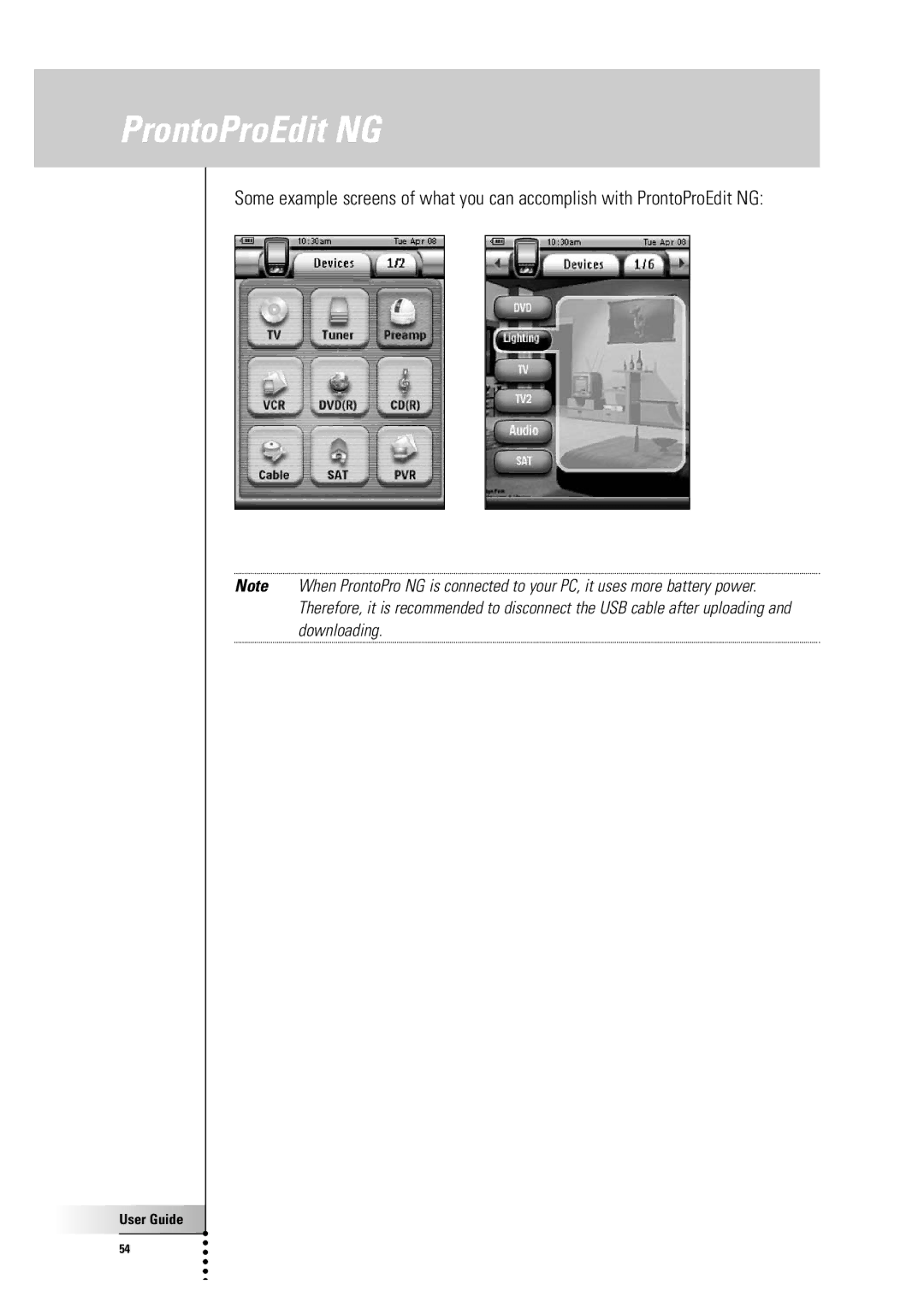 Philips TSU7500-SBC RU990 manual ProntoProEdit NG 