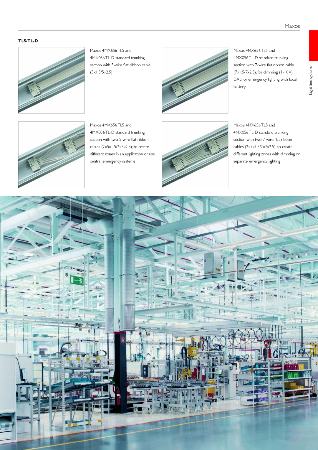 Philips TTX400 manual 7x1.5/7x2.5 for dimming 1-10, Separate emergency lighting 