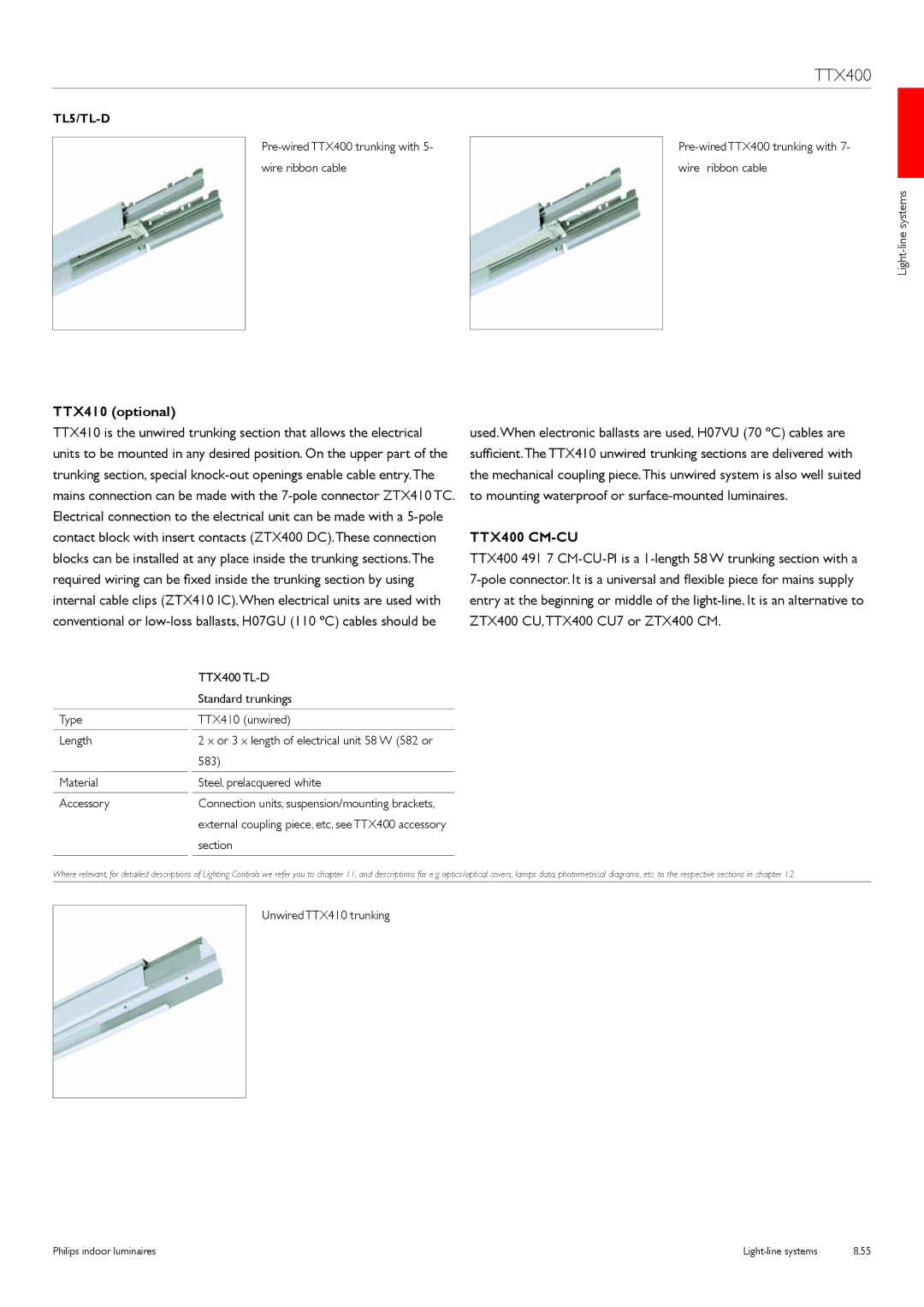 Philips TTX400 manual TTX410 optional 