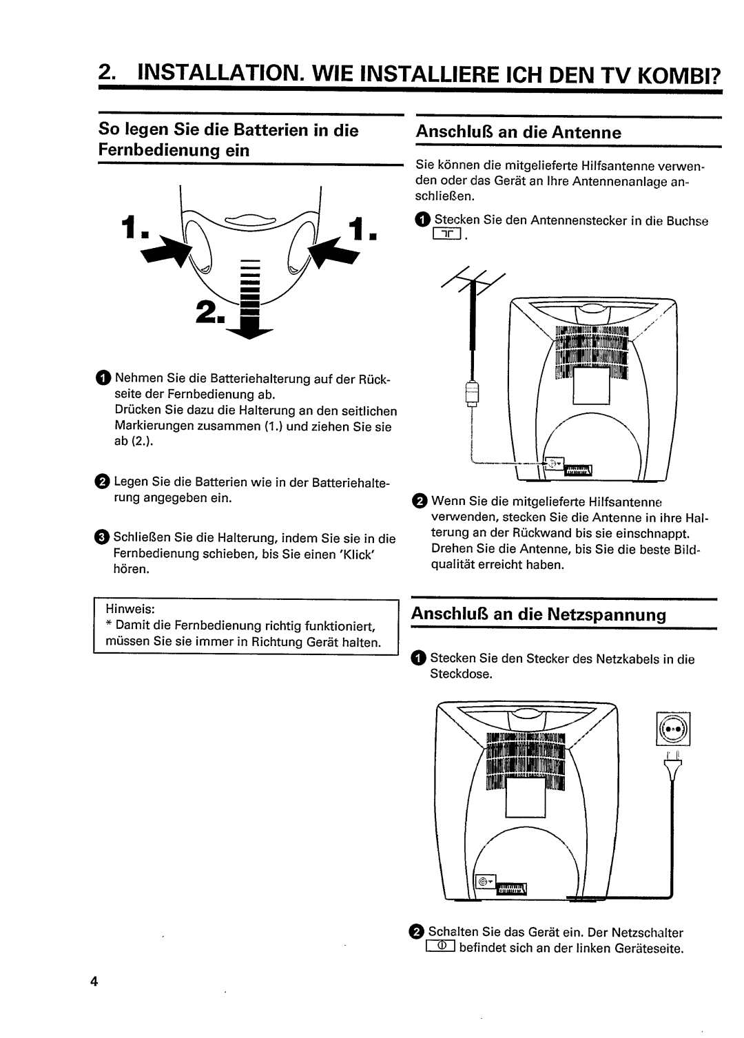 Philips TV/VCR Combo manual 