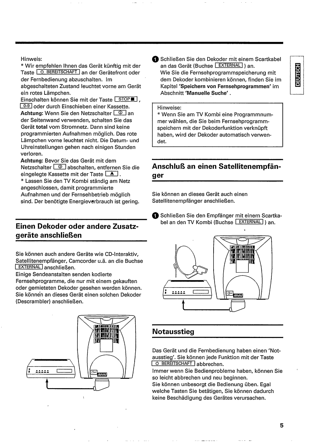 Philips TV/VCR Combo manual 