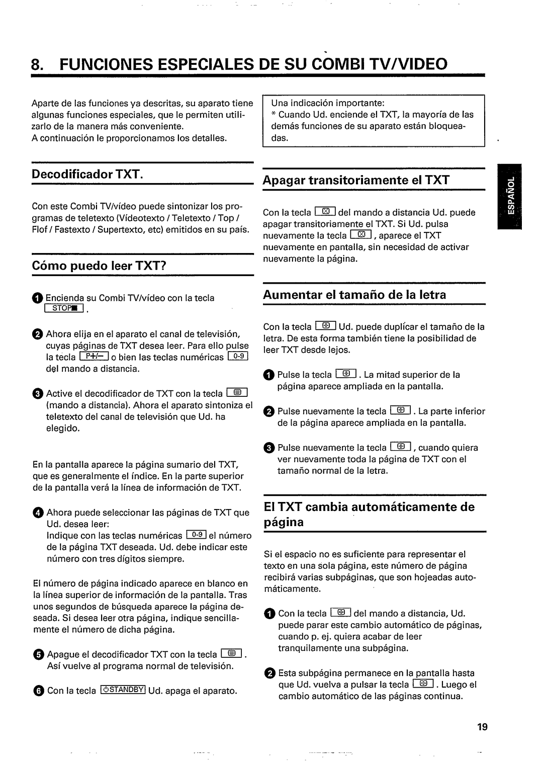 Philips TV/Video Combination manual 