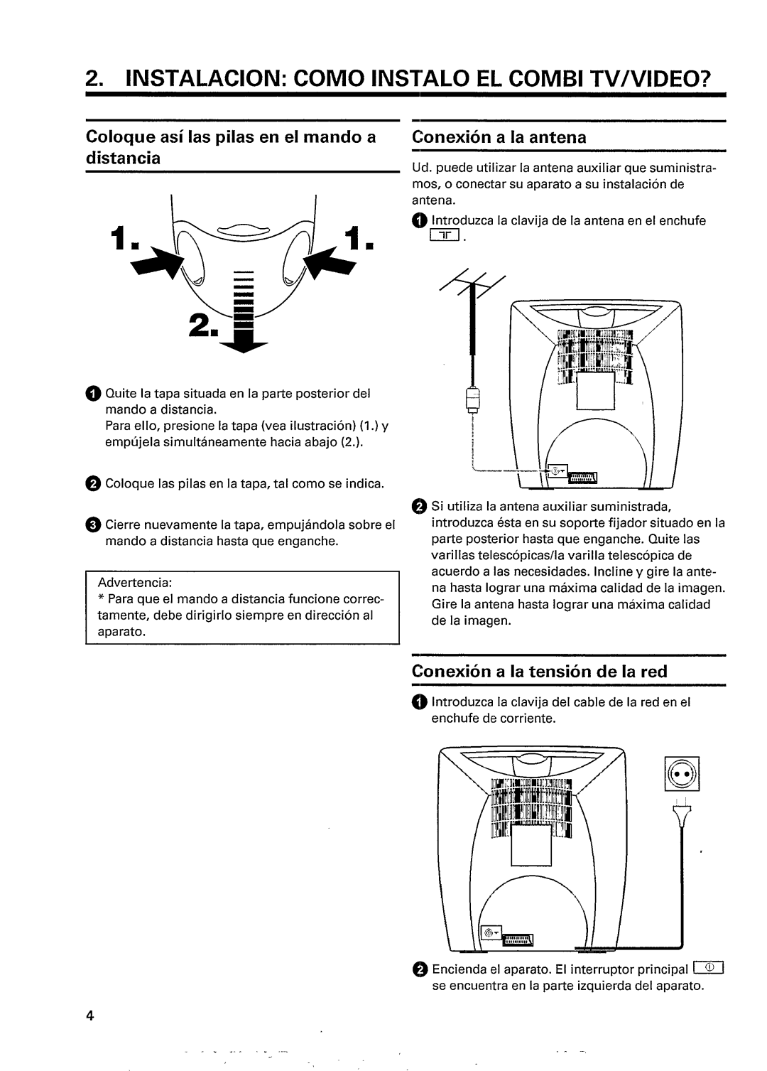 Philips TV/Video Combination manual 