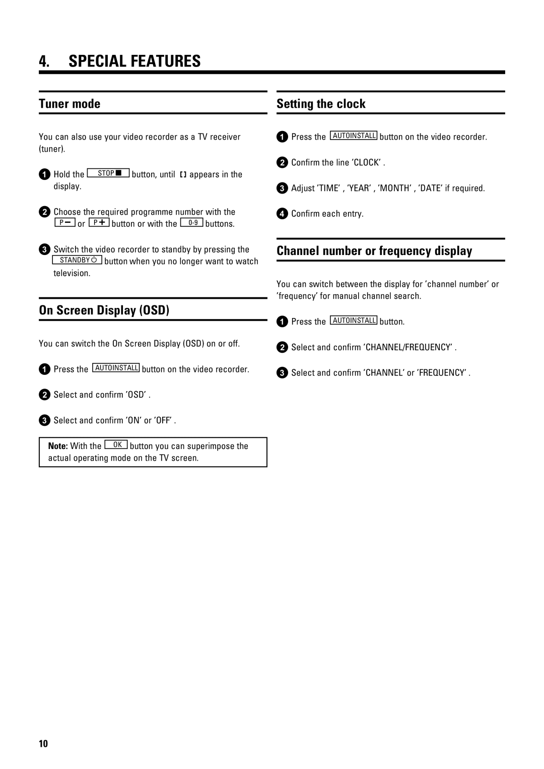 Philips TYPE VR 175 operating instructions B6 jgUSYPc VUPkliUj, T 0fjT1 