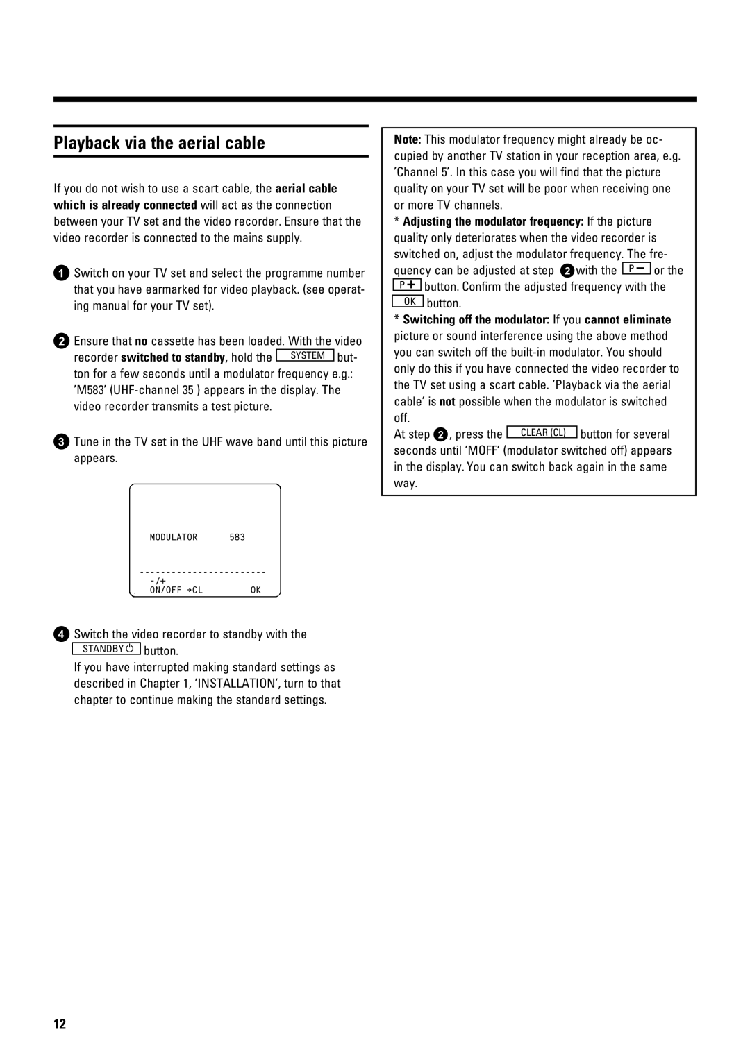 Philips TYPE VR 175 operating instructions S fh W4y4 