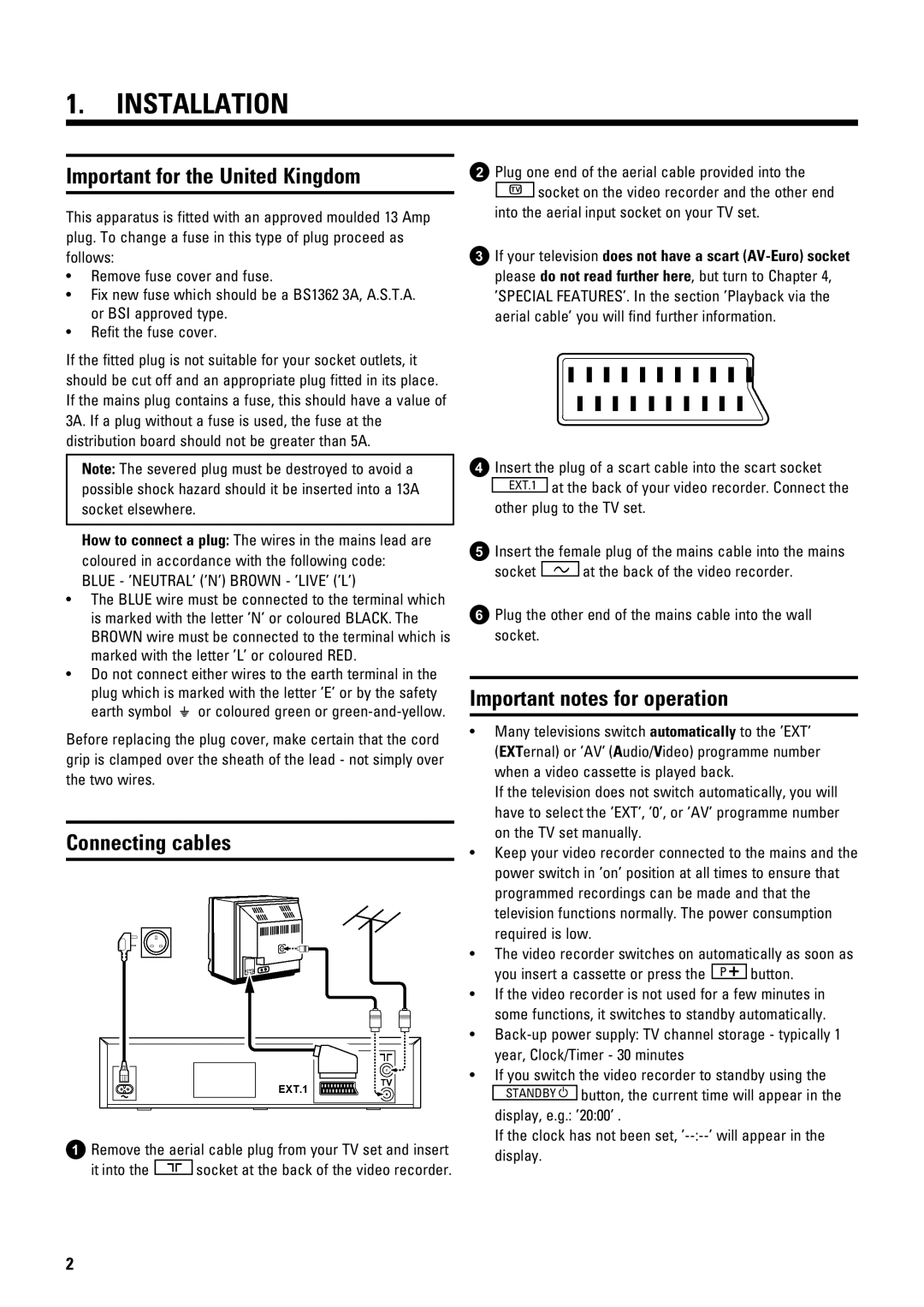 Philips TYPE VR 175 operating instructions YejkPccPkYfe, 3Tx 