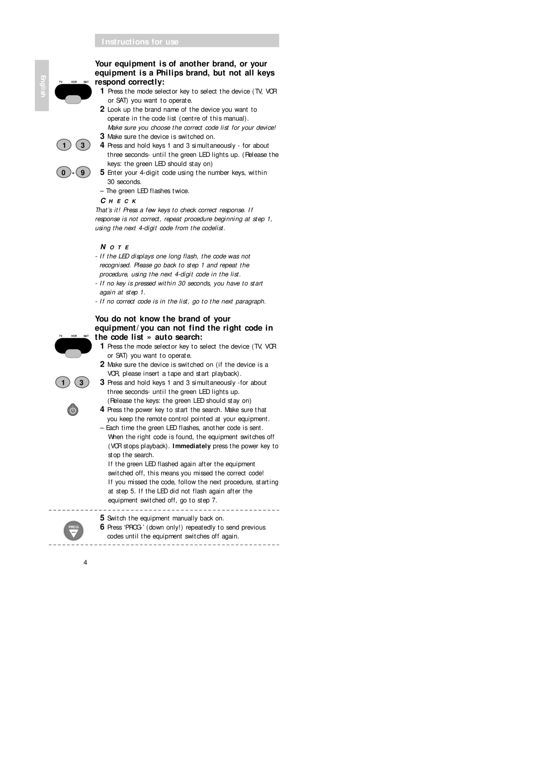 Philips Universal 3 manual T E 