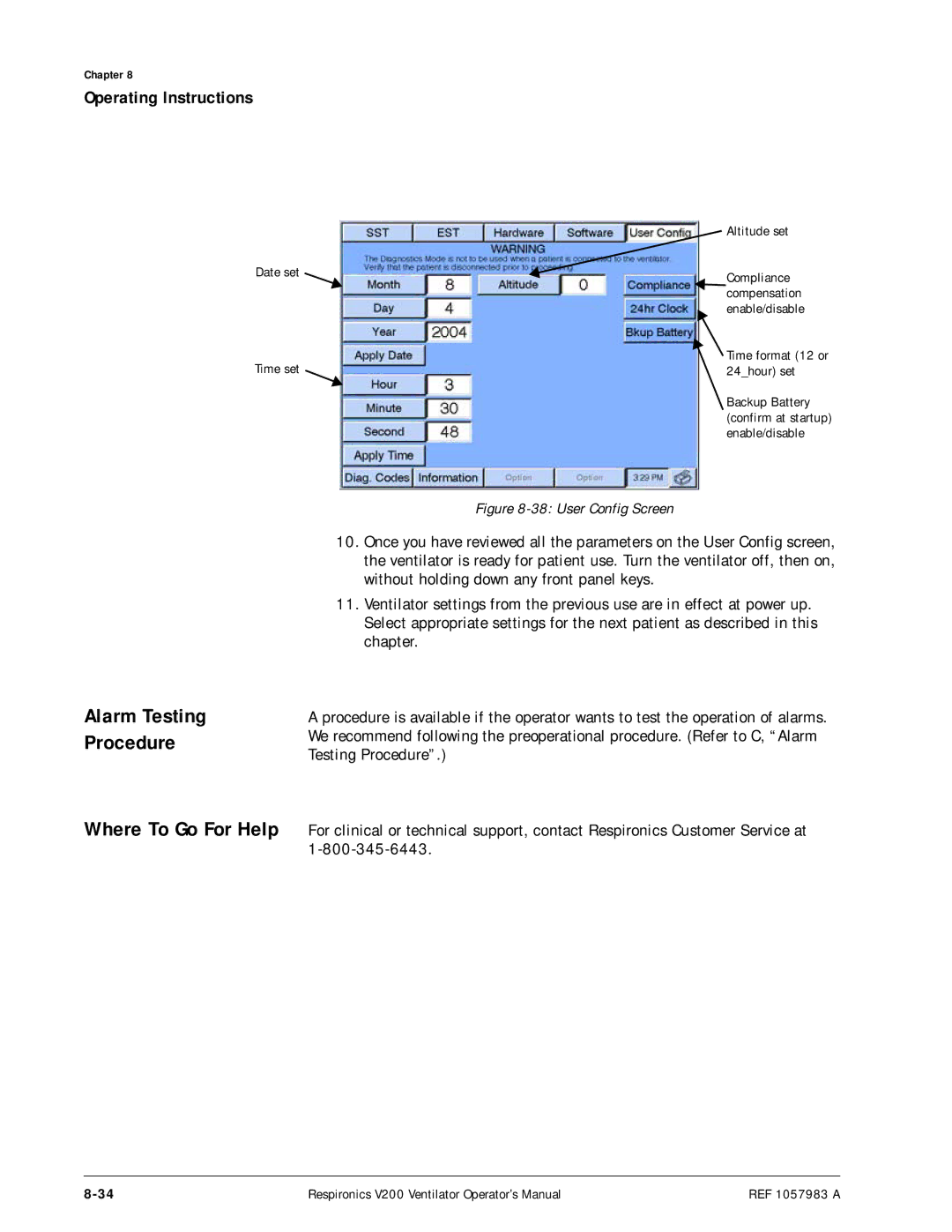 Philips V200 manual Alarm Testing Procedure, Where To Go For Help 