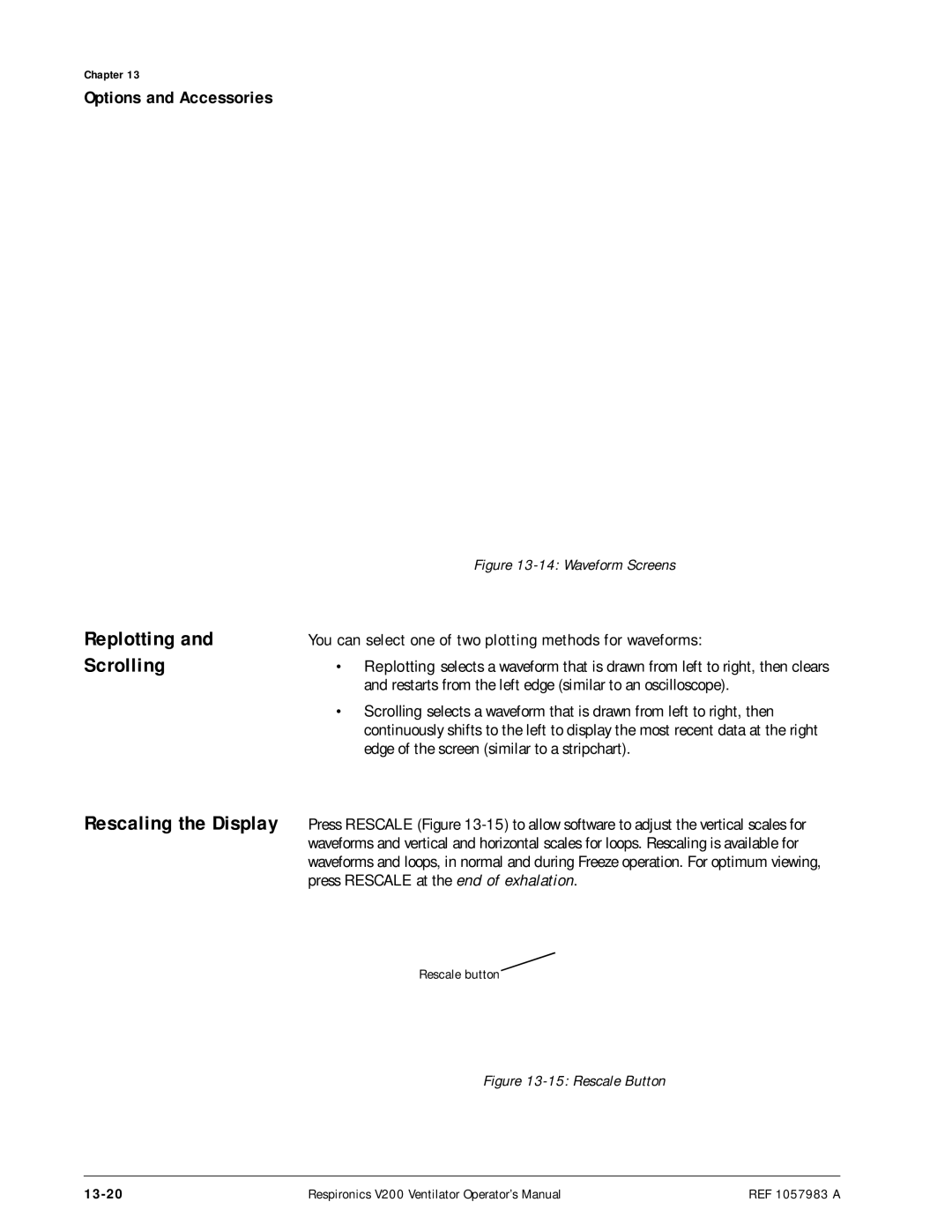 Philips V200 manual Replotting Scrolling, 13-20 