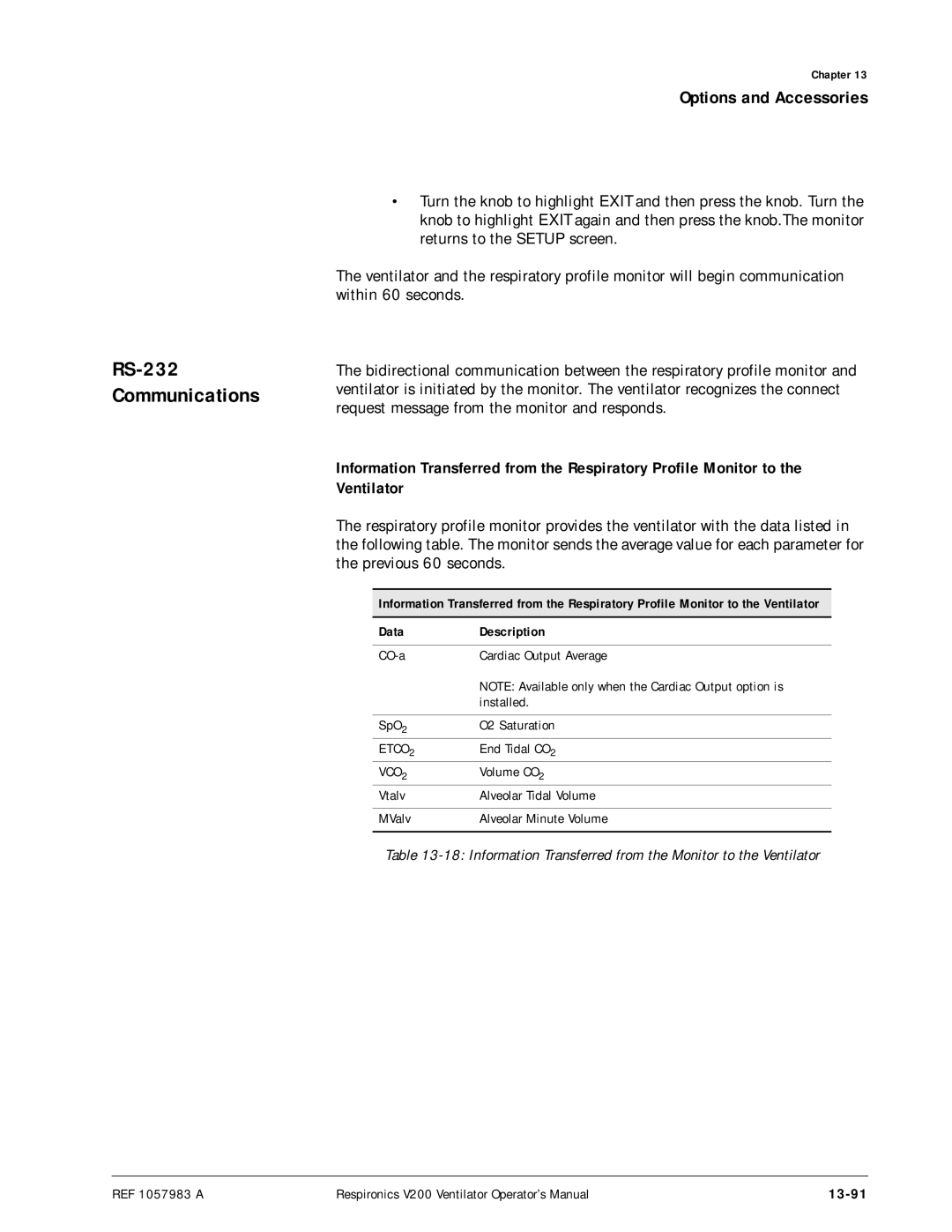 Philips V200 manual RS-232 Communications, 13-91, Etco, Vco 