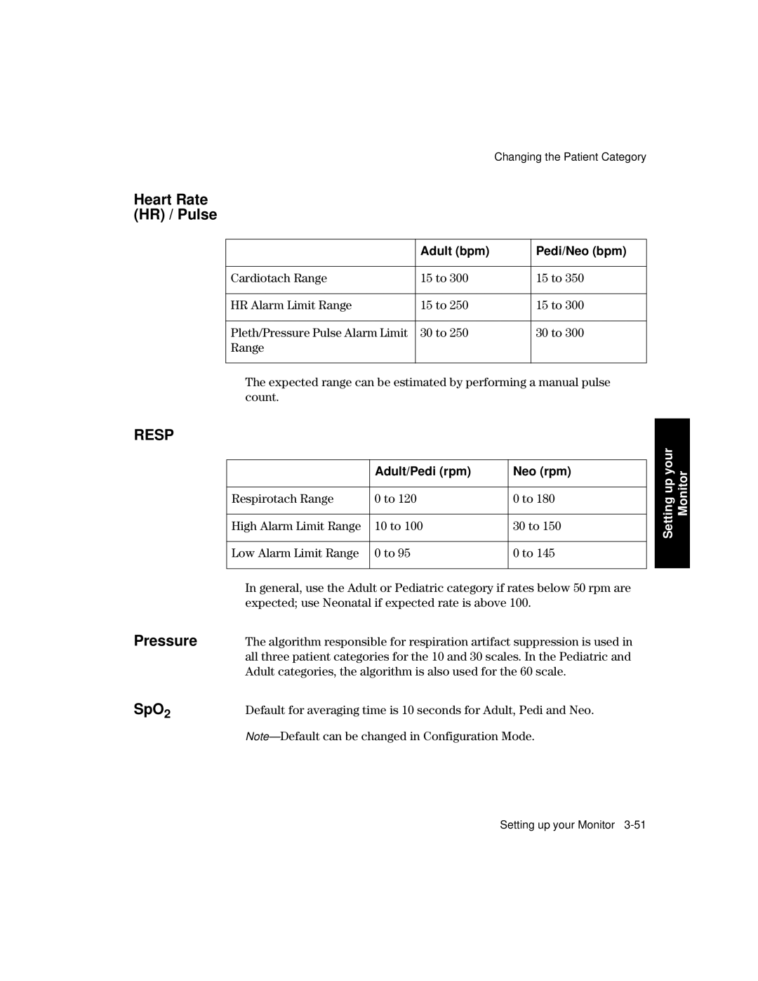 Philips V24CT, V26CT manual Heart Rate HR / Pulse, Pressure, SpO2, Adult bpm Pedi/Neo bpm, Adult/Pedi rpm Neo rpm 