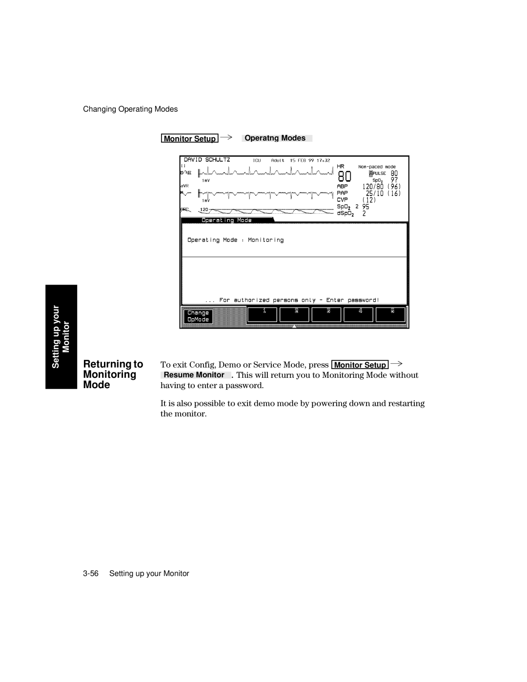 Philips V26CT, V24CT manual Returning to, Mode 