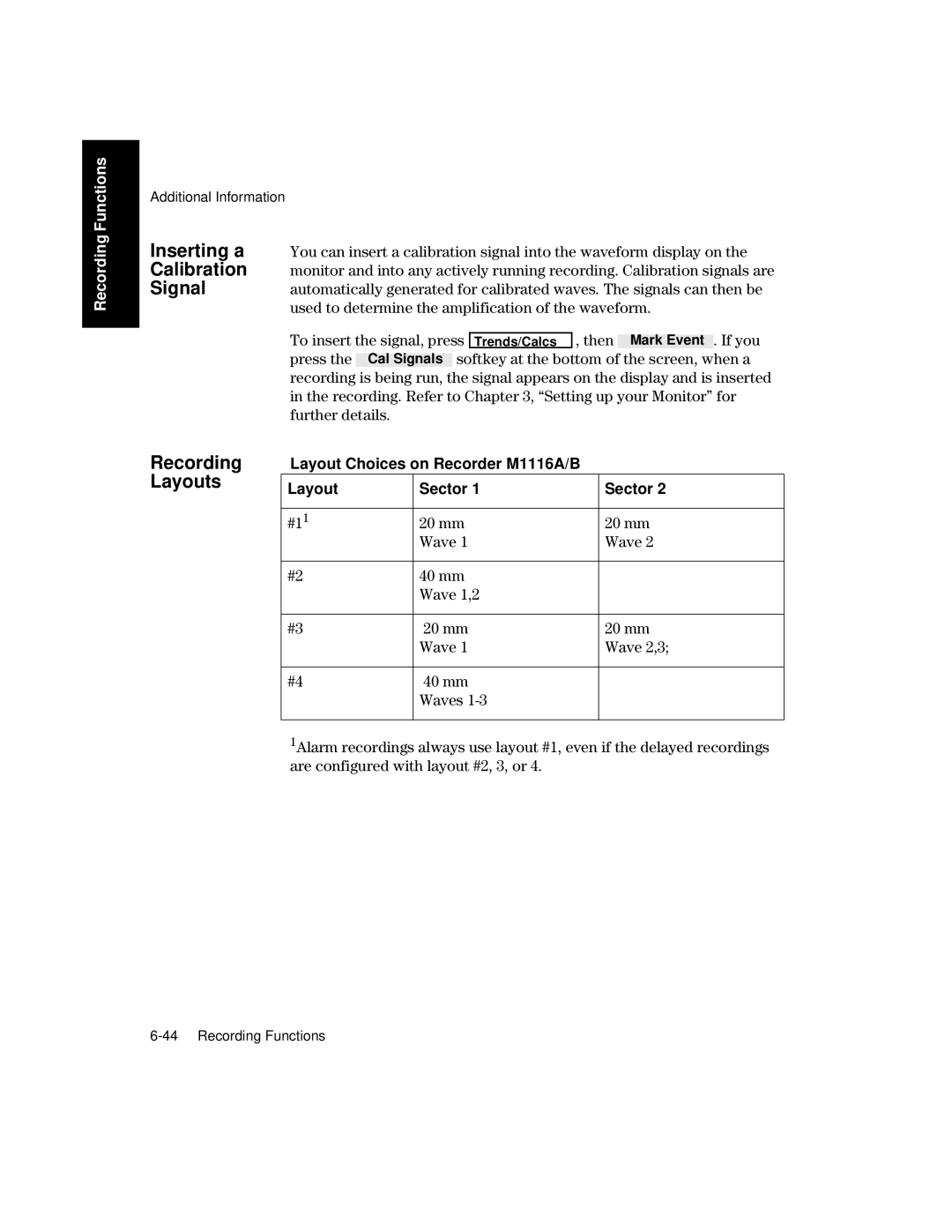 Philips V26CT, V24CT manual Inserting a, Calibration, Signal, Layouts 