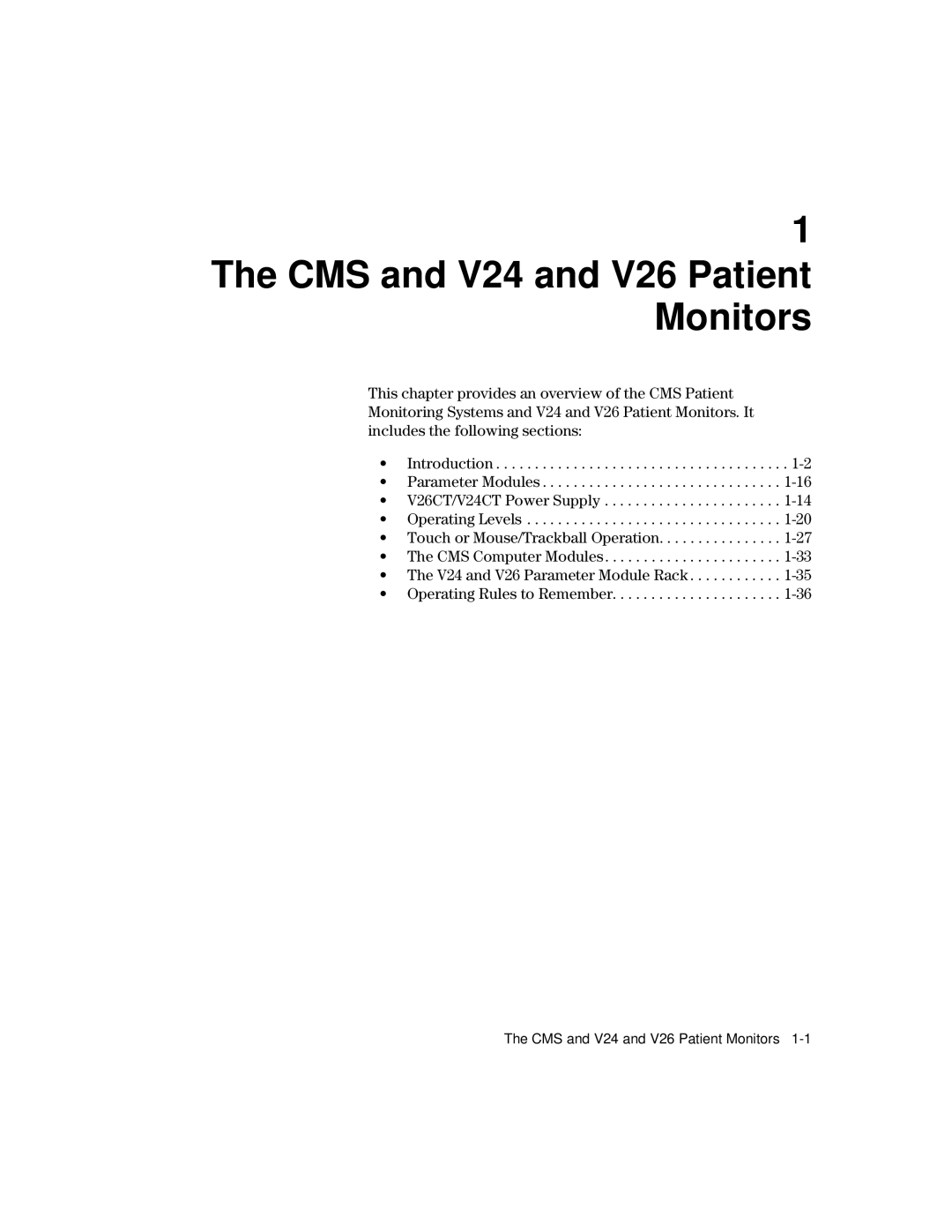 Philips V24CT, V26CT manual CMS and V24 and V26 Patient Monitors 