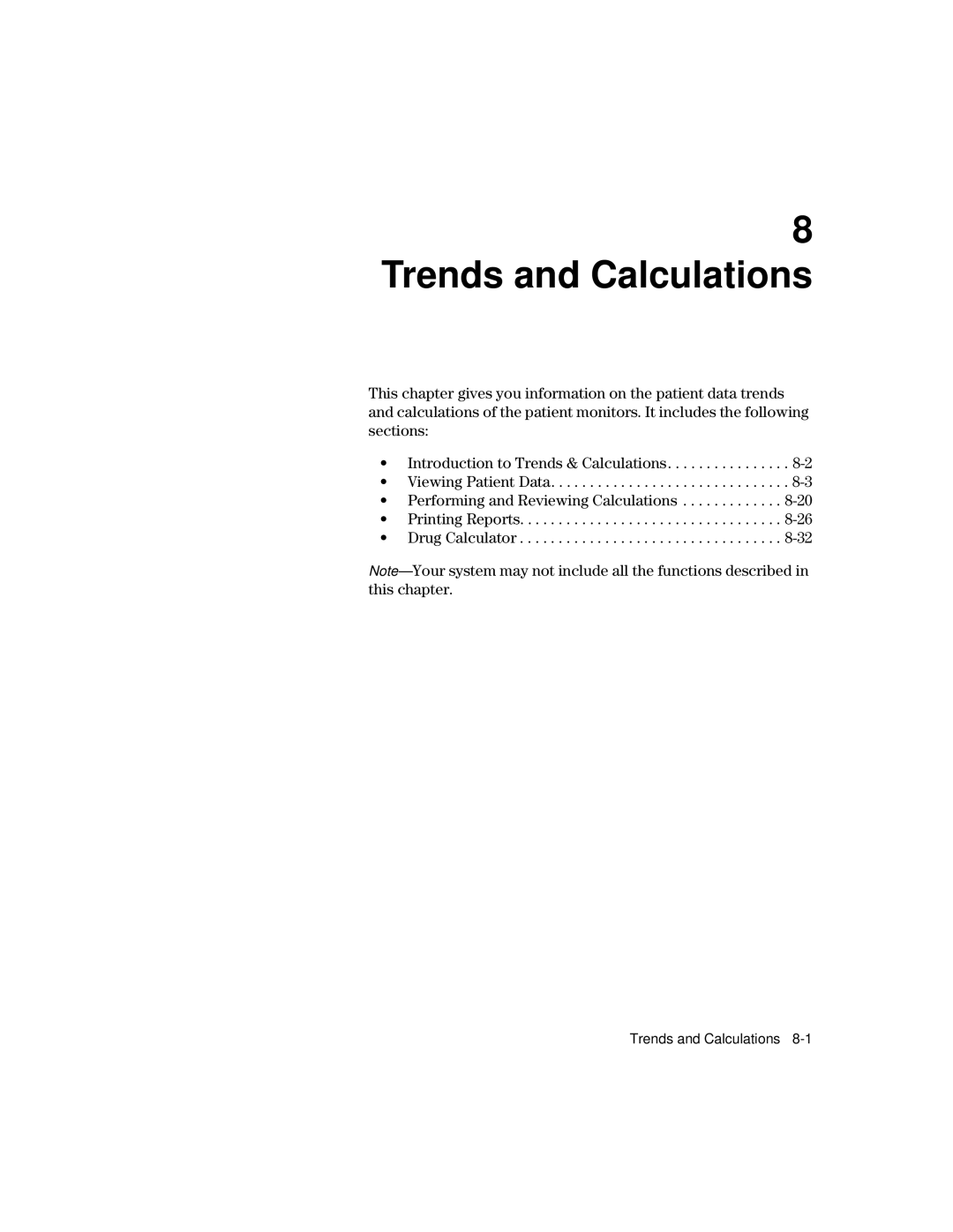 Philips V24CT, V26CT manual Trends and Calculations 