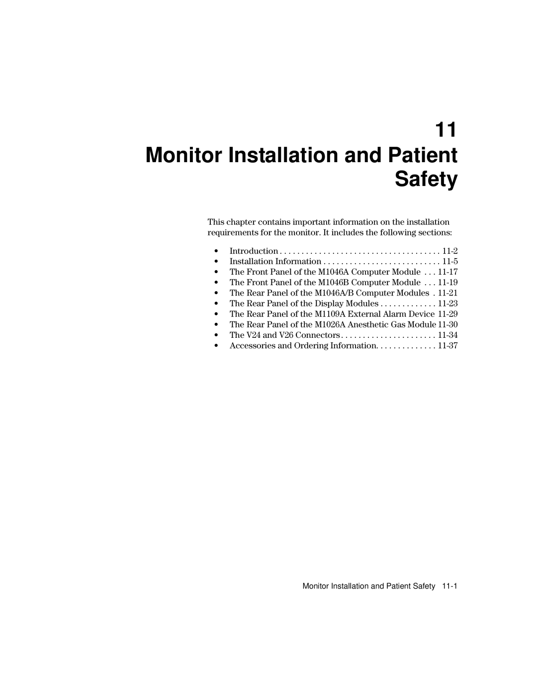 Philips V24CT, V26CT manual Monitor Installation and Patient Safety 