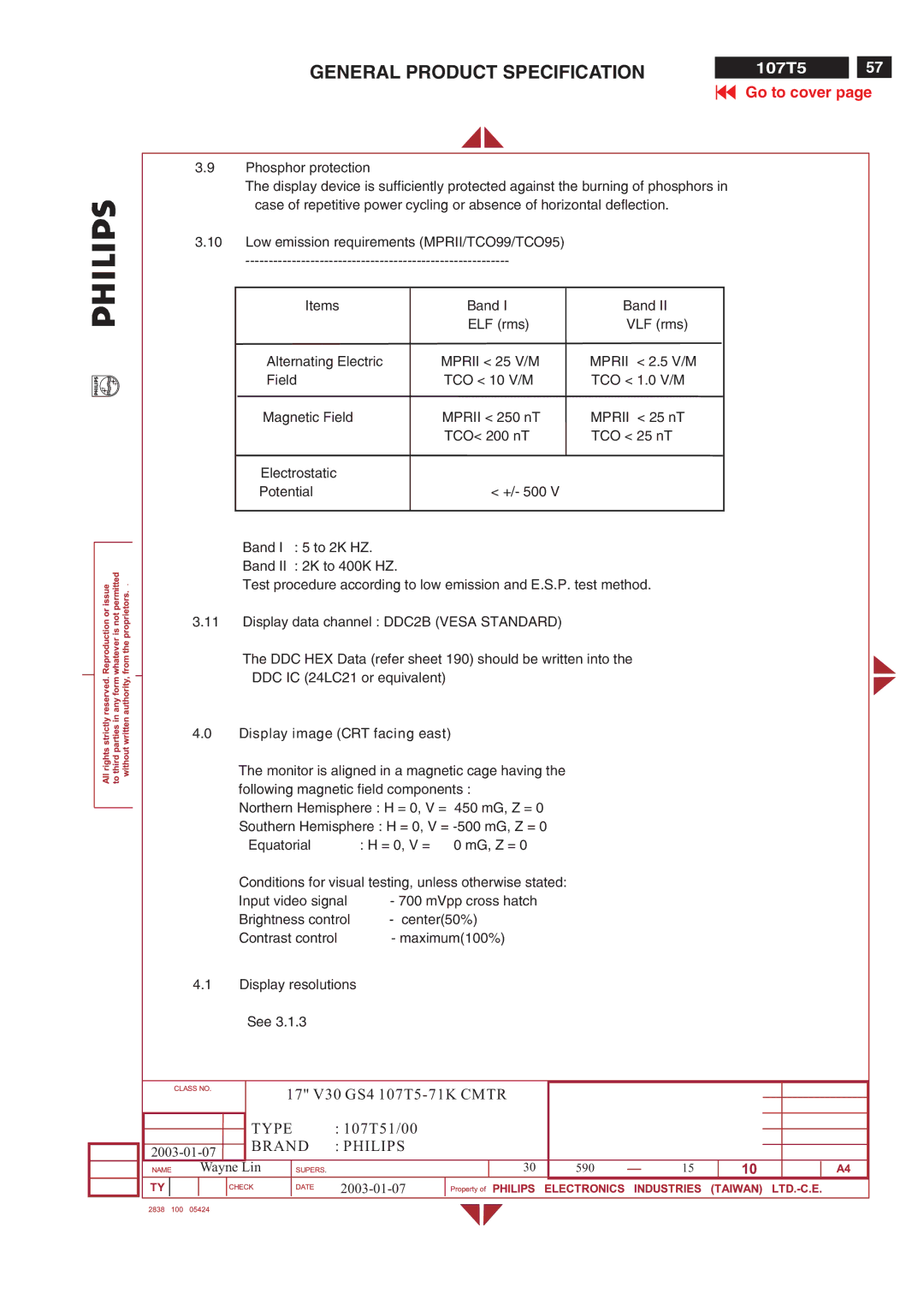 Philips V30 manual MVpp cross hatch 