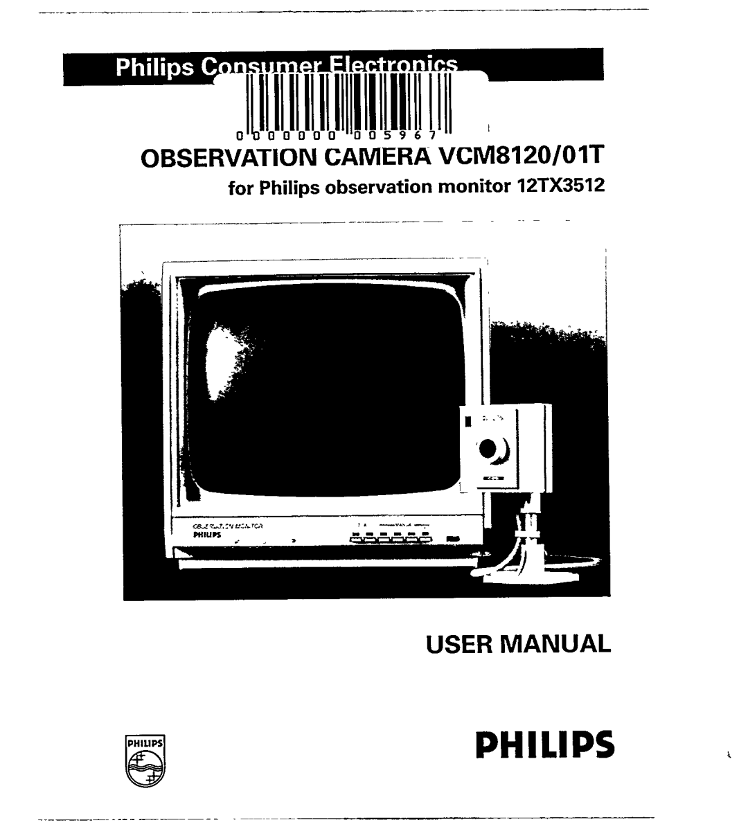 Philips VCM8120/00T, VCM8120/01T manual 