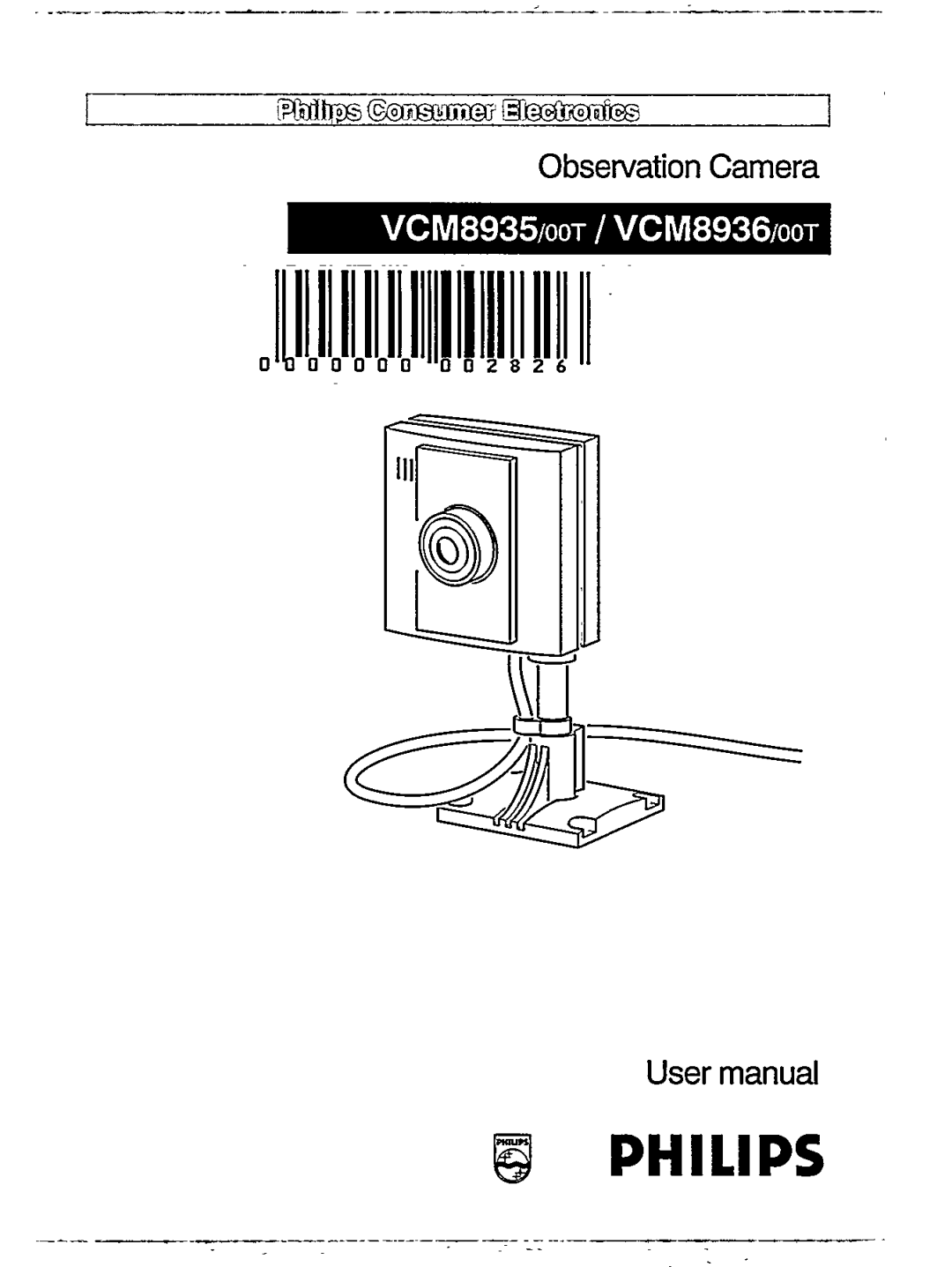 Philips VCM8936/00T, VCM8935/00T manual 