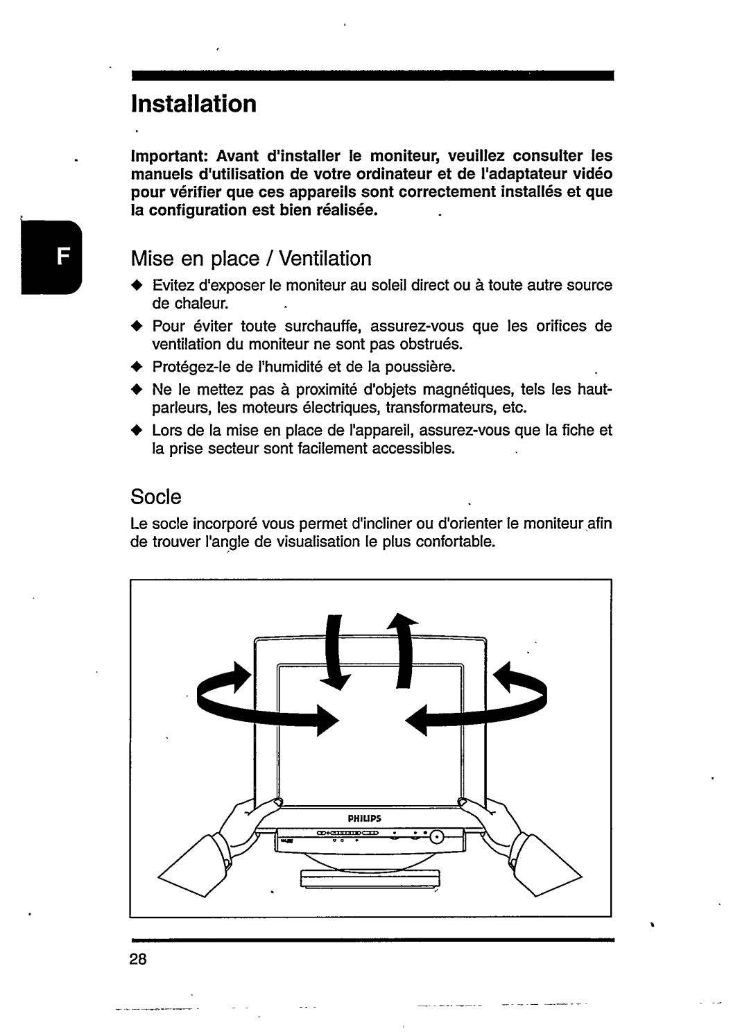 Philips VGA Digital Autoscan Color Monitor manual 