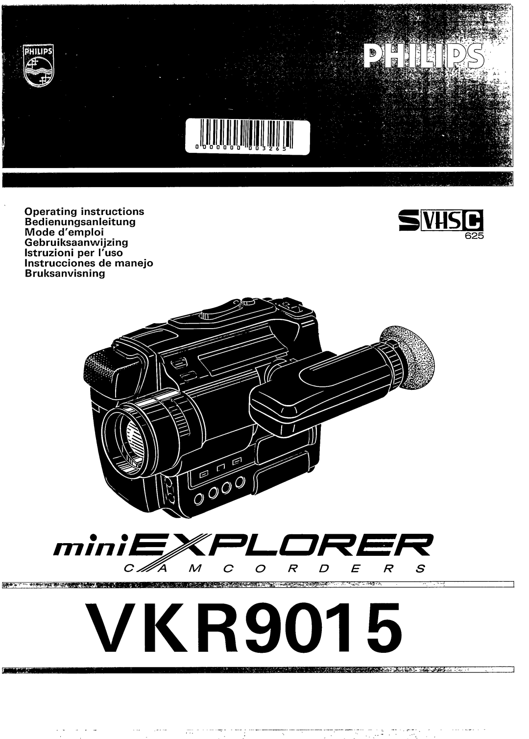 Philips VKR 9015 manual 