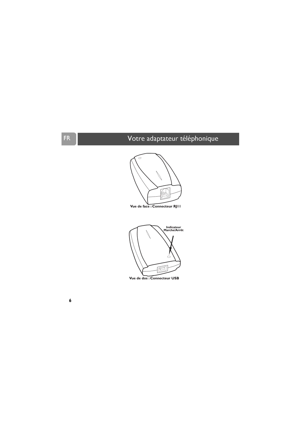 Philips VOIP021 user manual Votre adaptateur téléphonique 