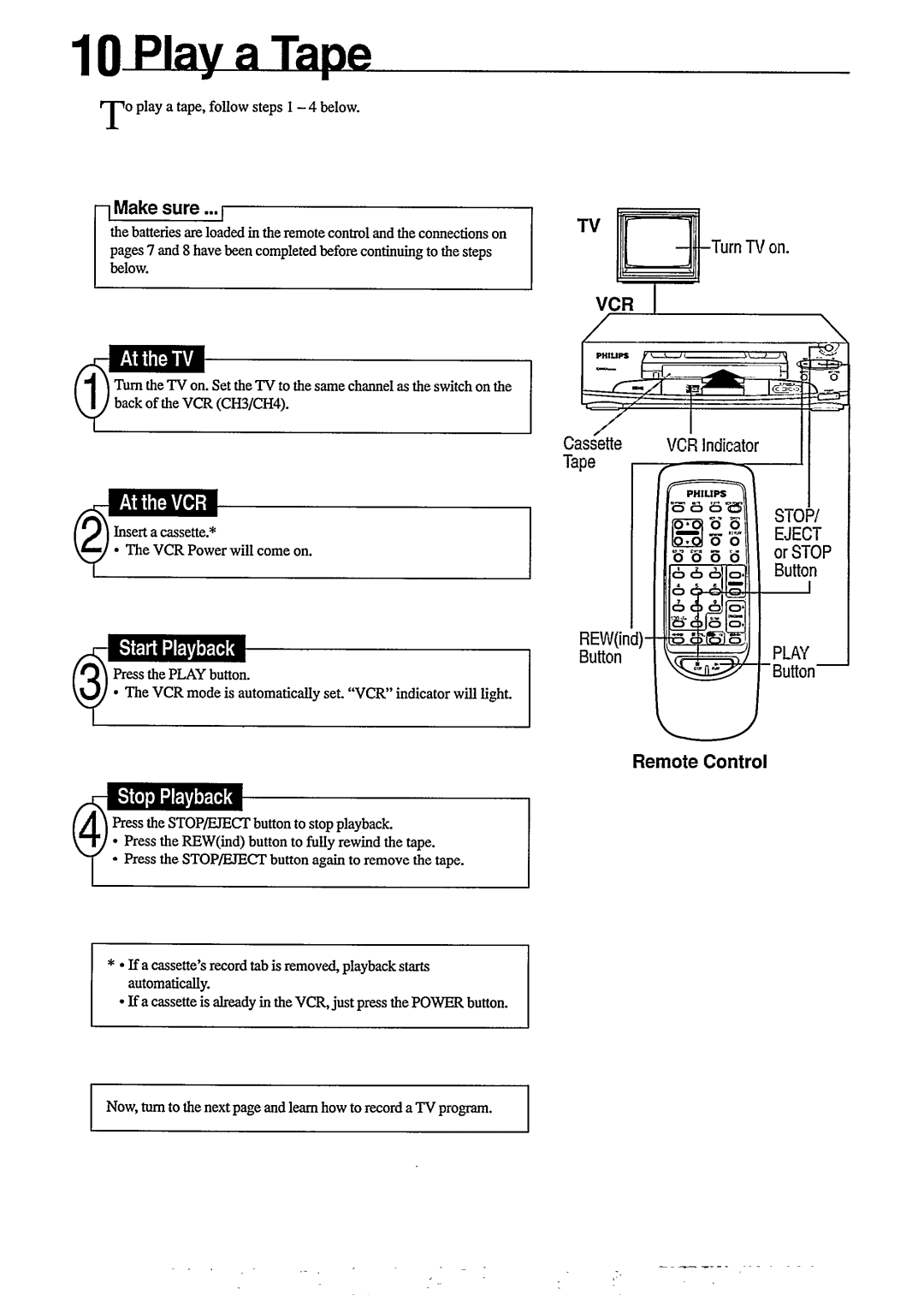 Philips VR 255 manual 