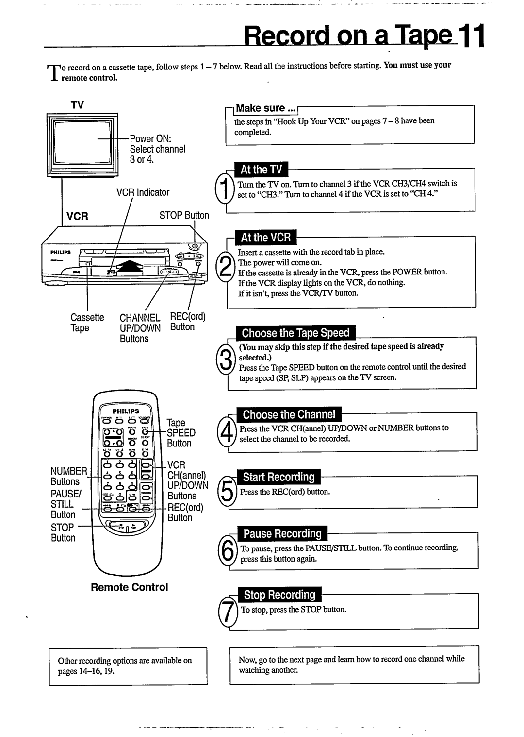Philips VR 255 manual 