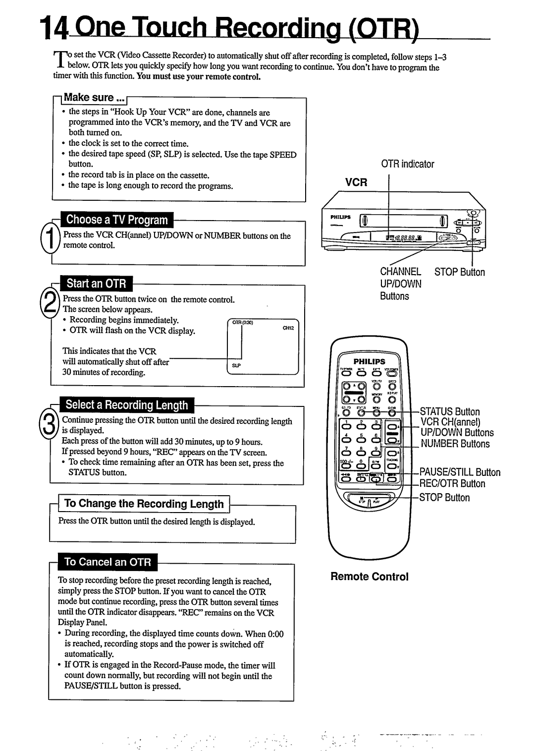 Philips VR 255 manual 