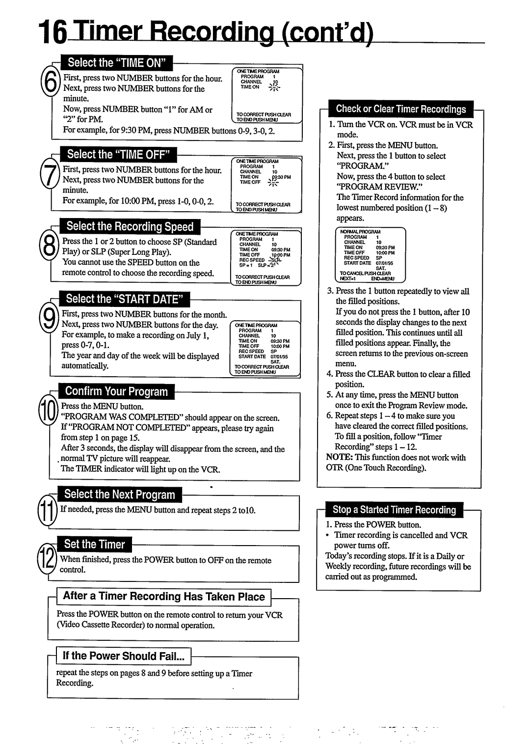 Philips VR 255 manual 