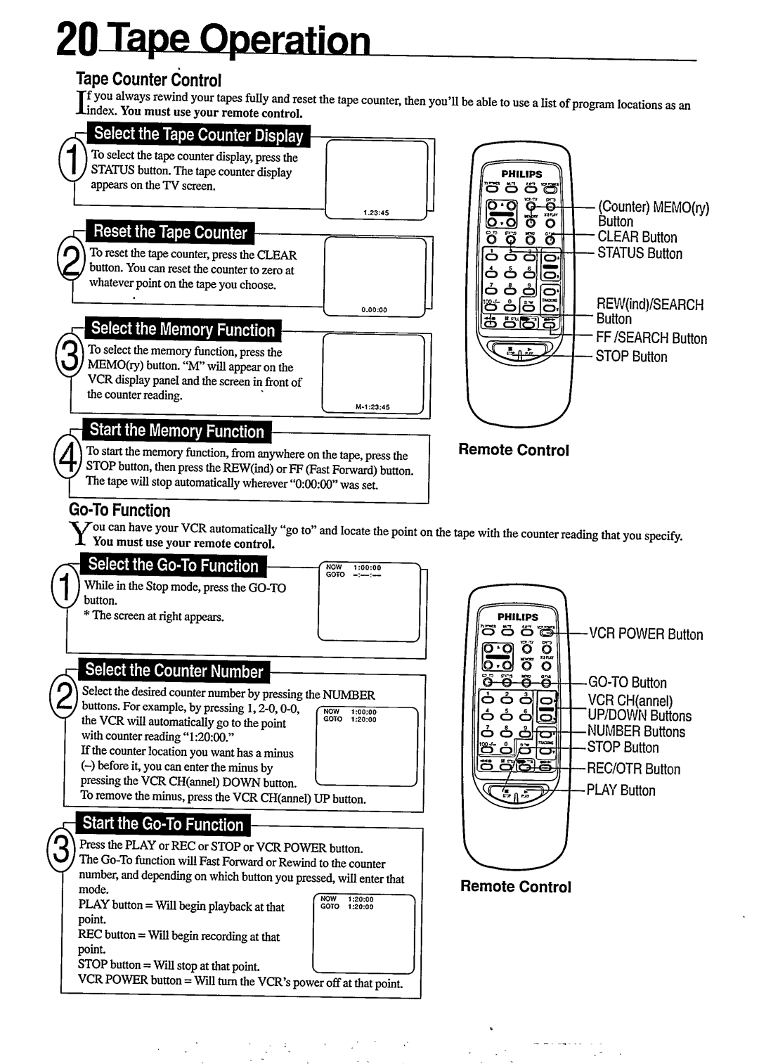 Philips VR 255 manual 
