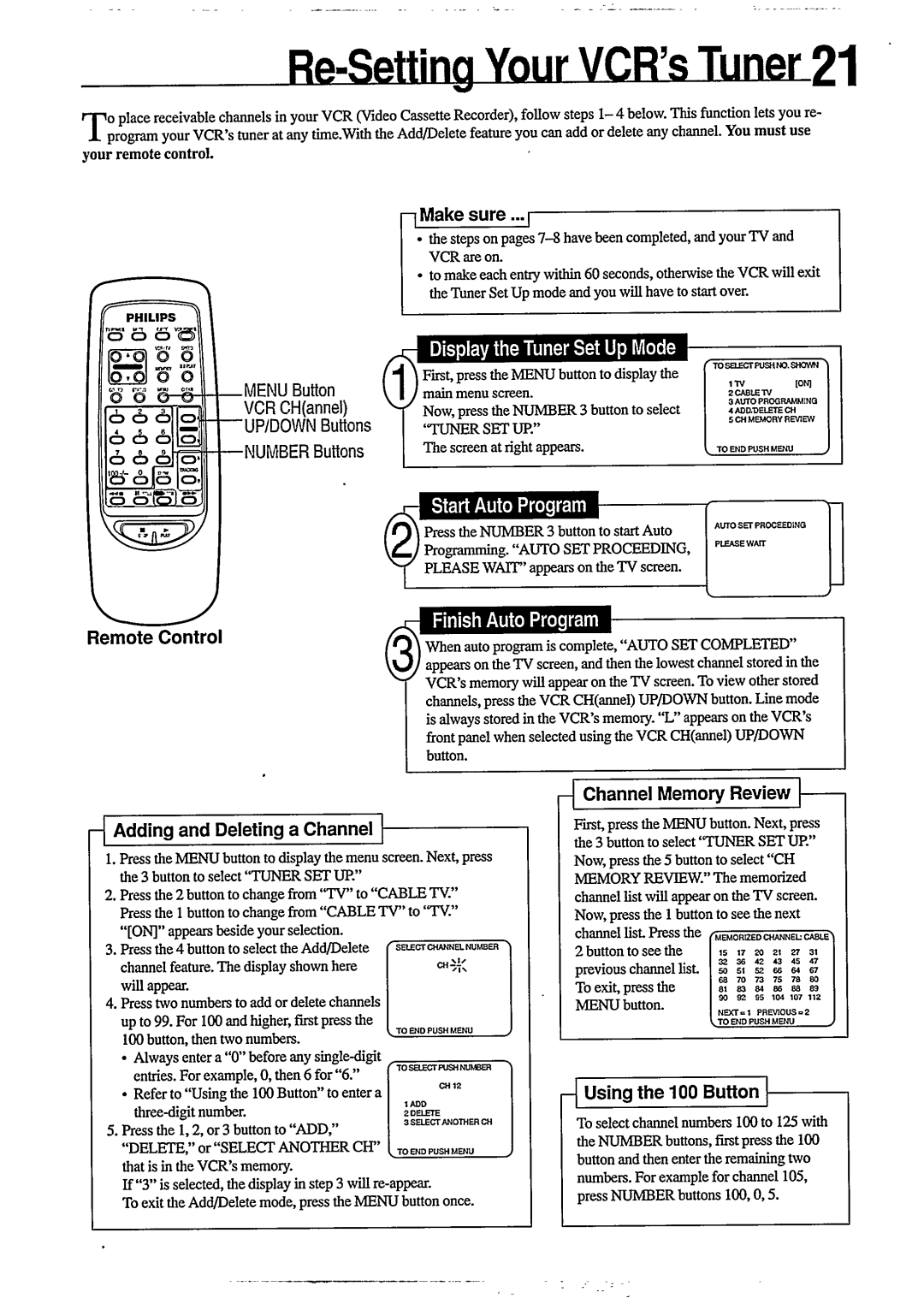 Philips VR 255 manual 