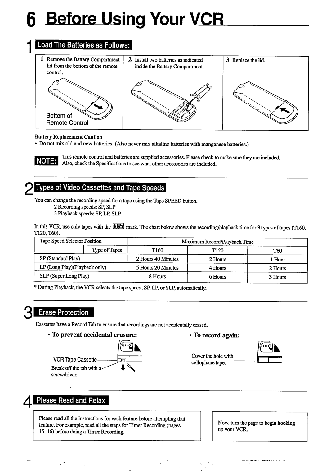 Philips VR 255 manual 