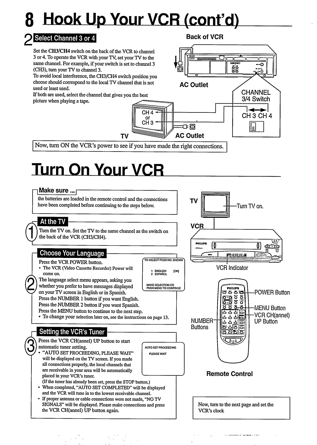 Philips VR 255 manual 