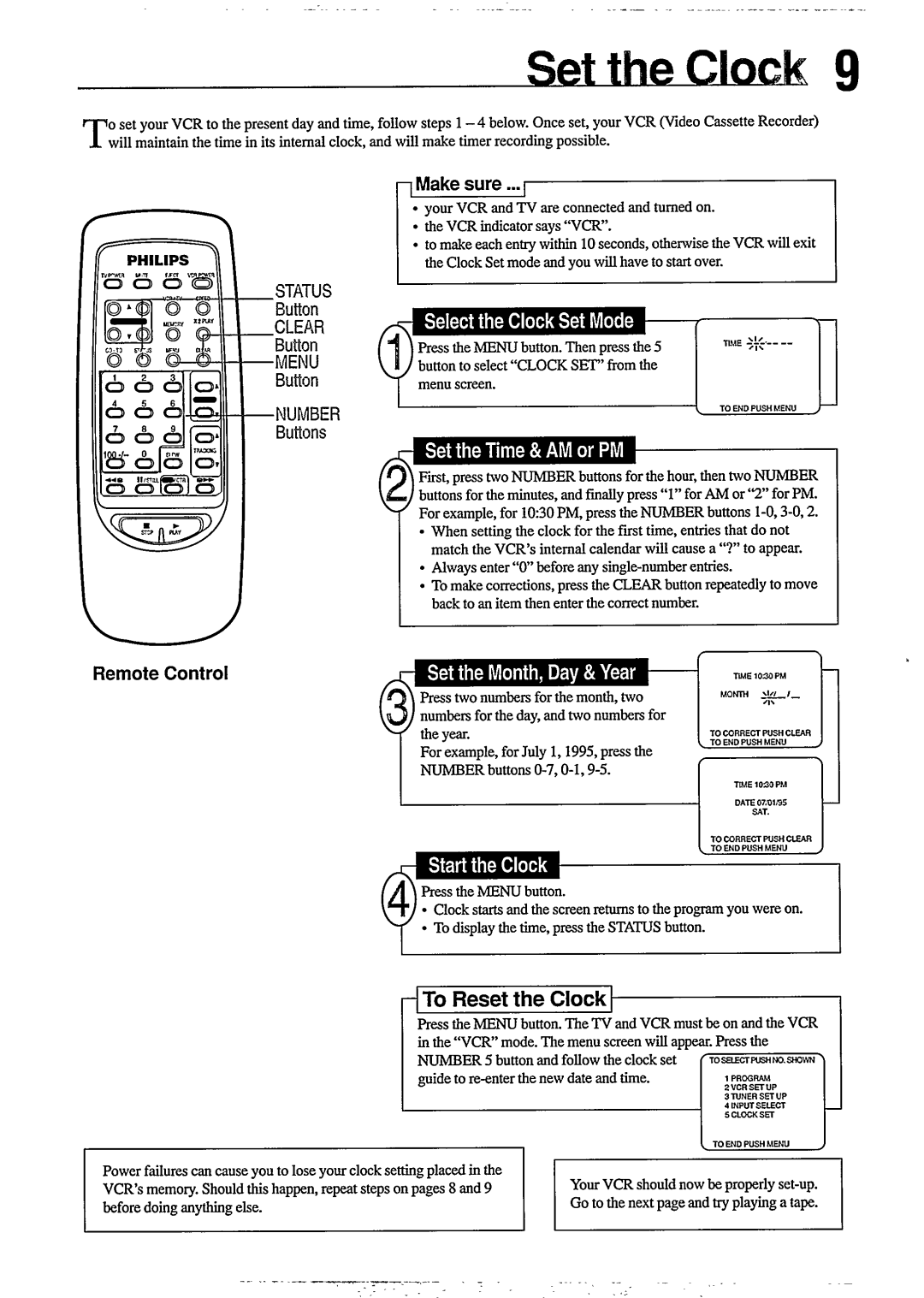 Philips VR 255 manual 
