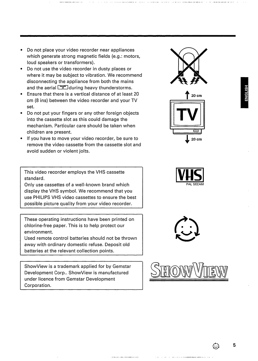 Philips VR 337 manual 