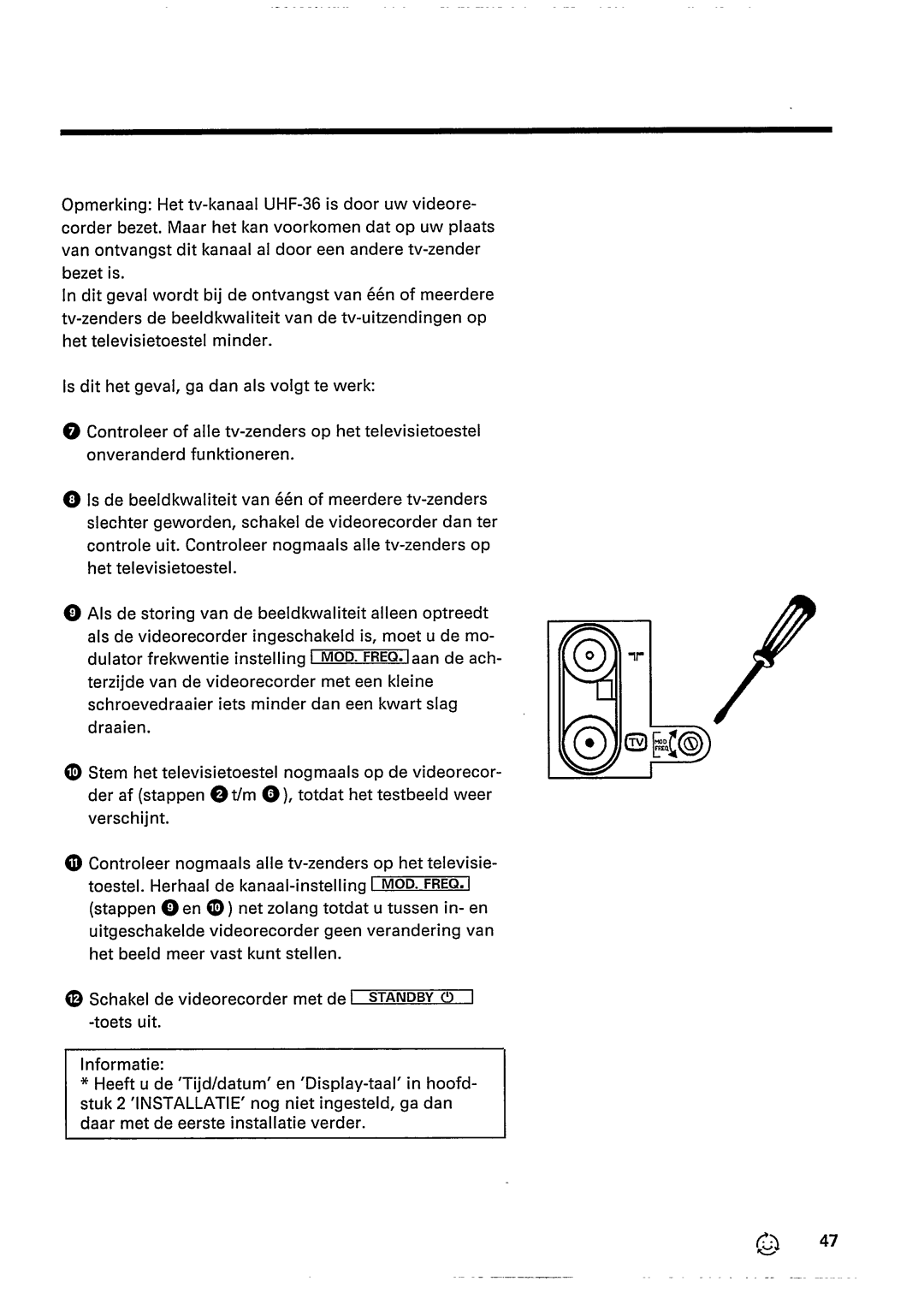 Philips VR 343 manual 