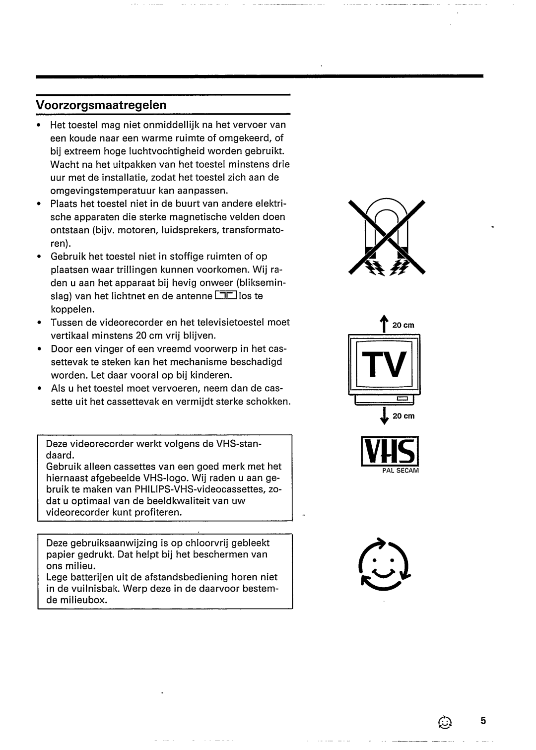 Philips VR 343 manual 