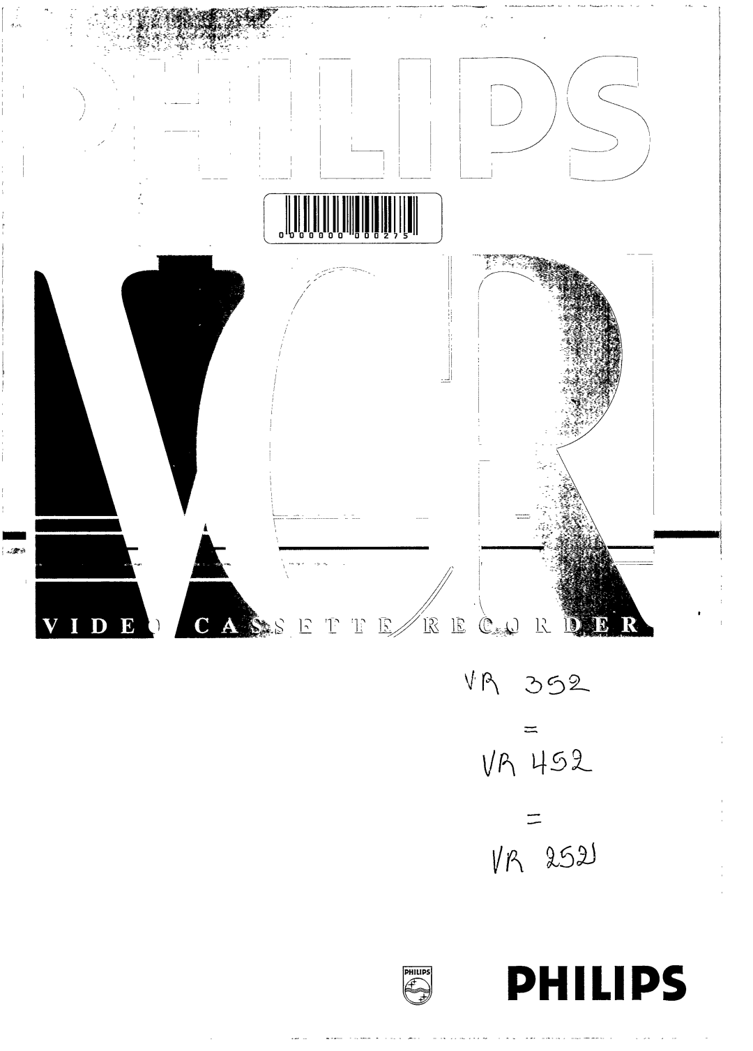 Philips VR 452, VR 352, VR 2521 manual 