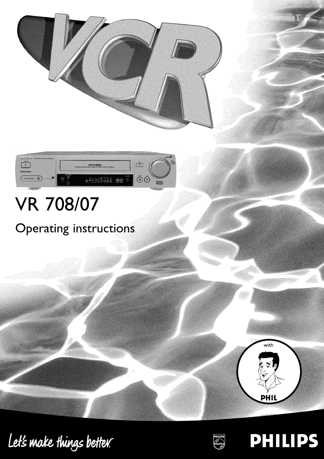 Philips VR 708/07 operating instructions With 