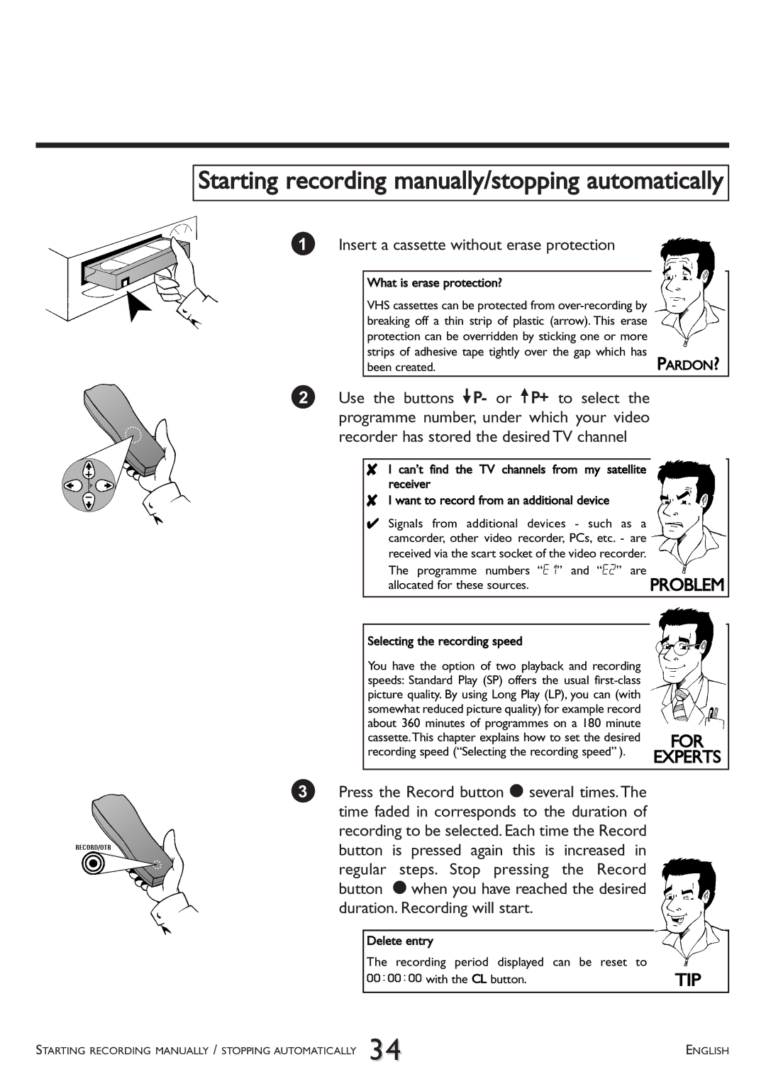 Philips VR 766/07, VR 765/07, VR 710/07 Starting recording manually/stopping automatically, Been created 