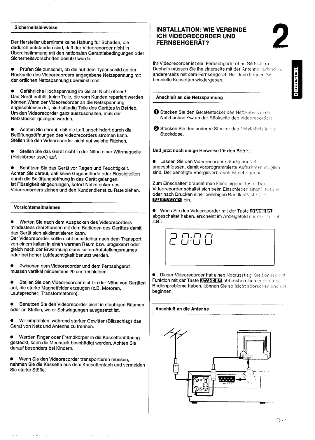 Philips VR200 manual 